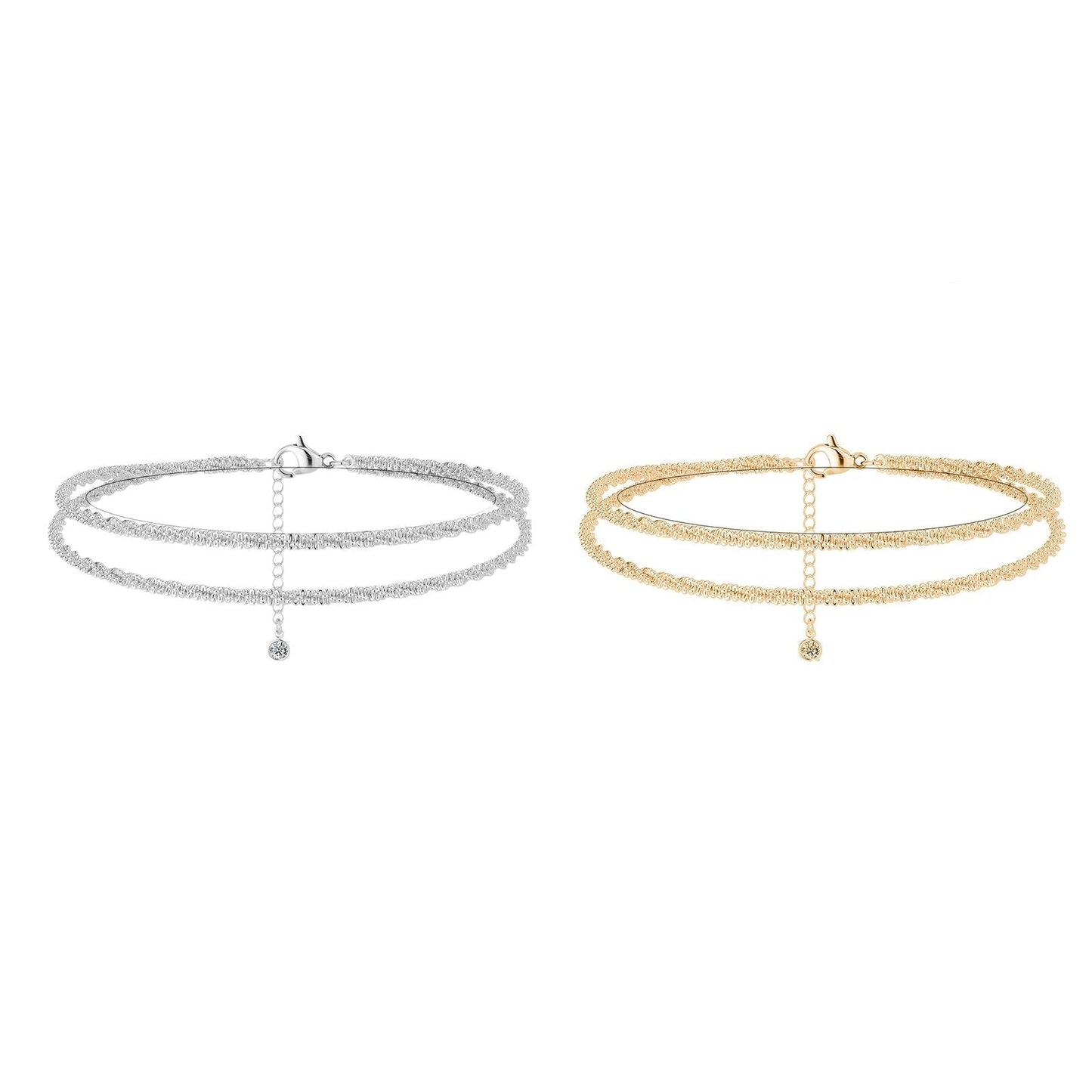 💜BUY 1 GET 1 FREE💜Dainty Layered waterproof anklet