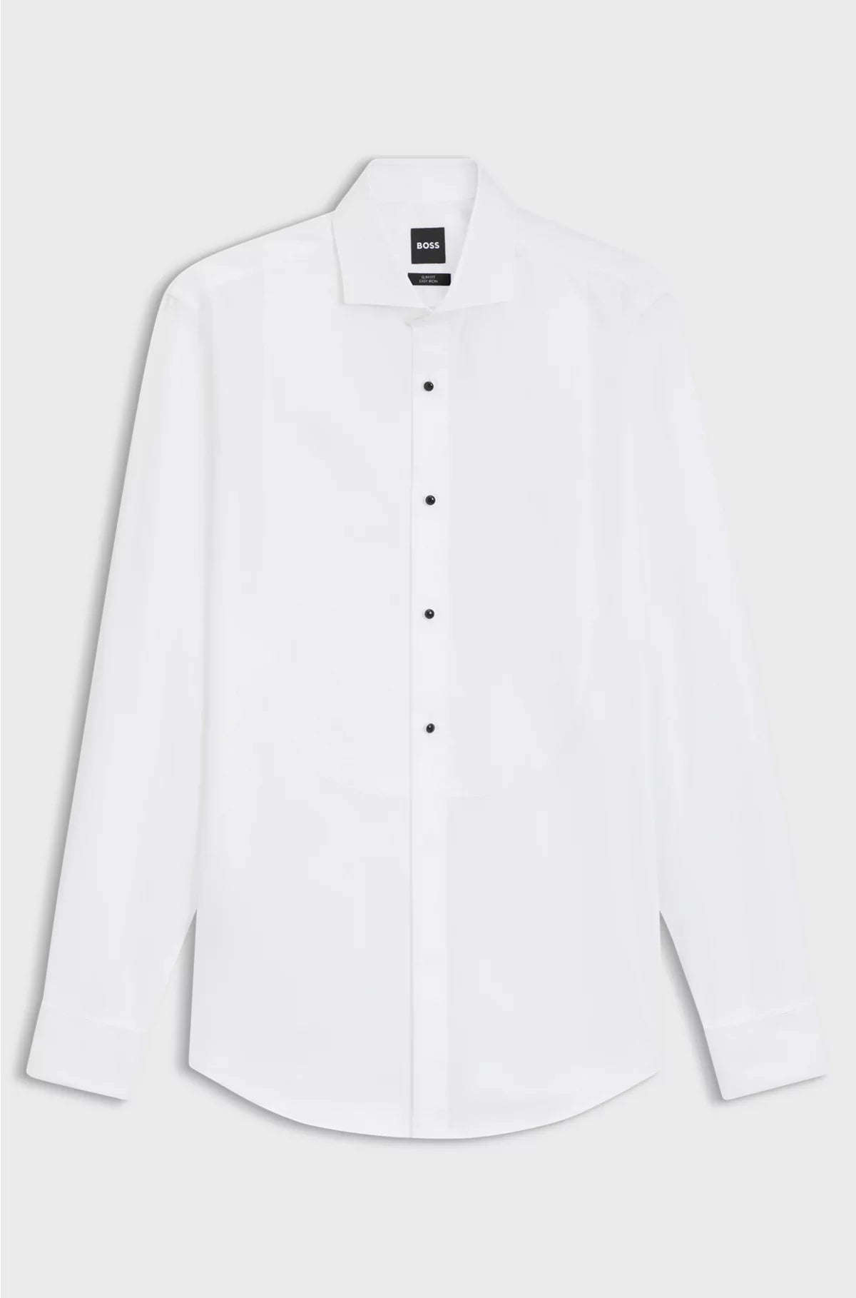 SLIM-FIT DRESS SHIRT IN EASY-IRON STRETCH-COTTON POPLIN