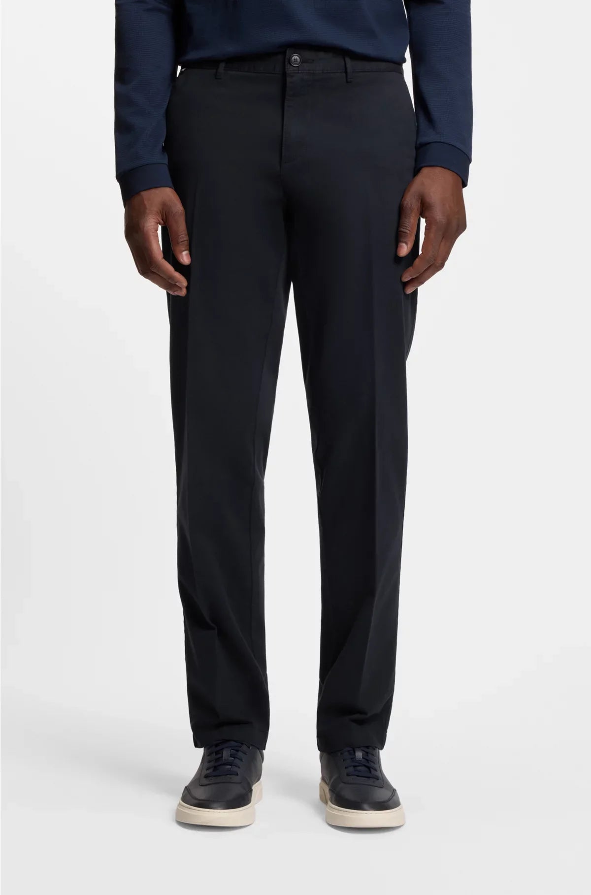 REGULAR-FIT CHINOS IN STRETCH-COTTON GABARDINE