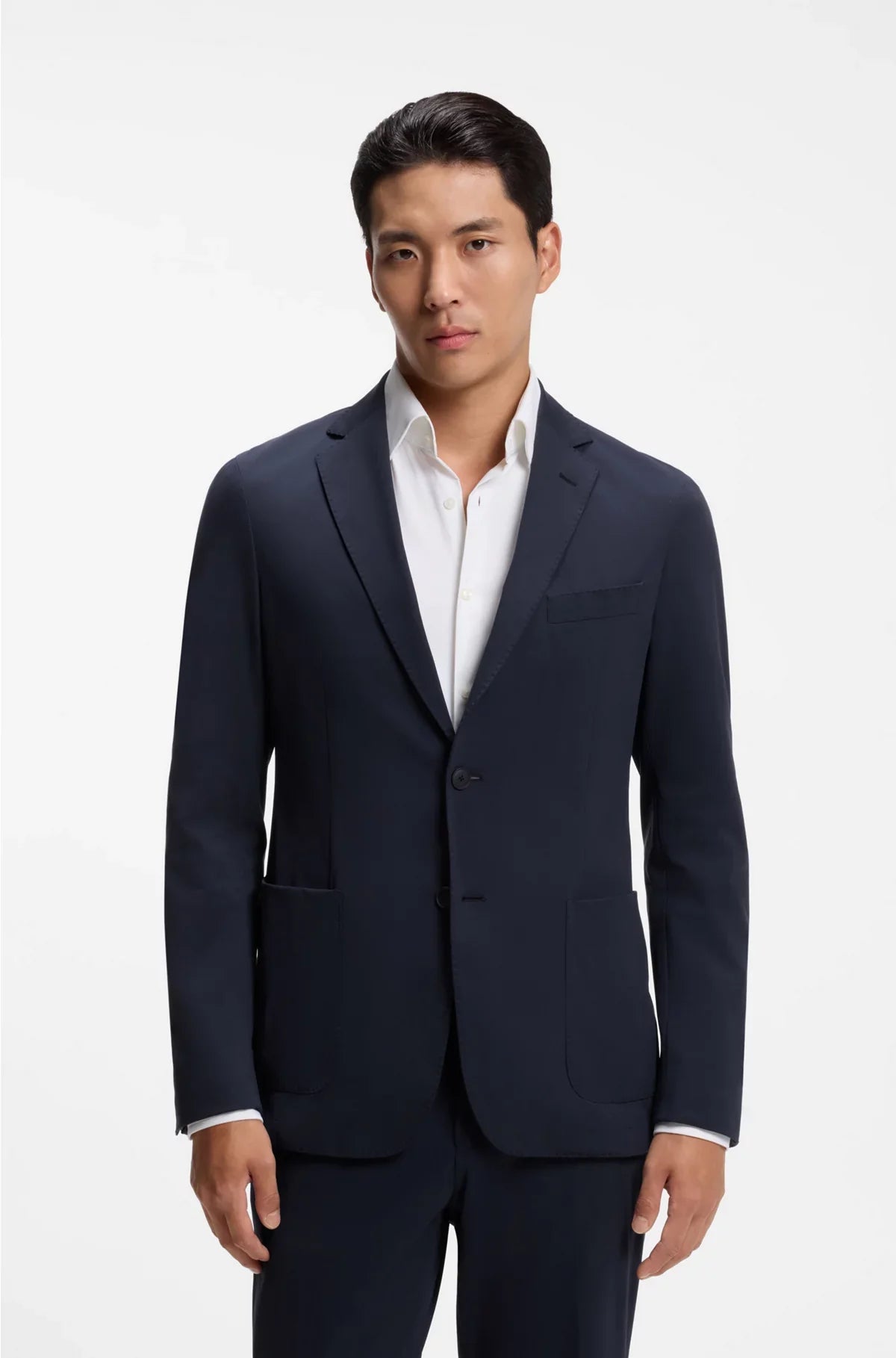 SLIM-FIT JACKET IN PERFORMANCE-STRETCH JERSEY