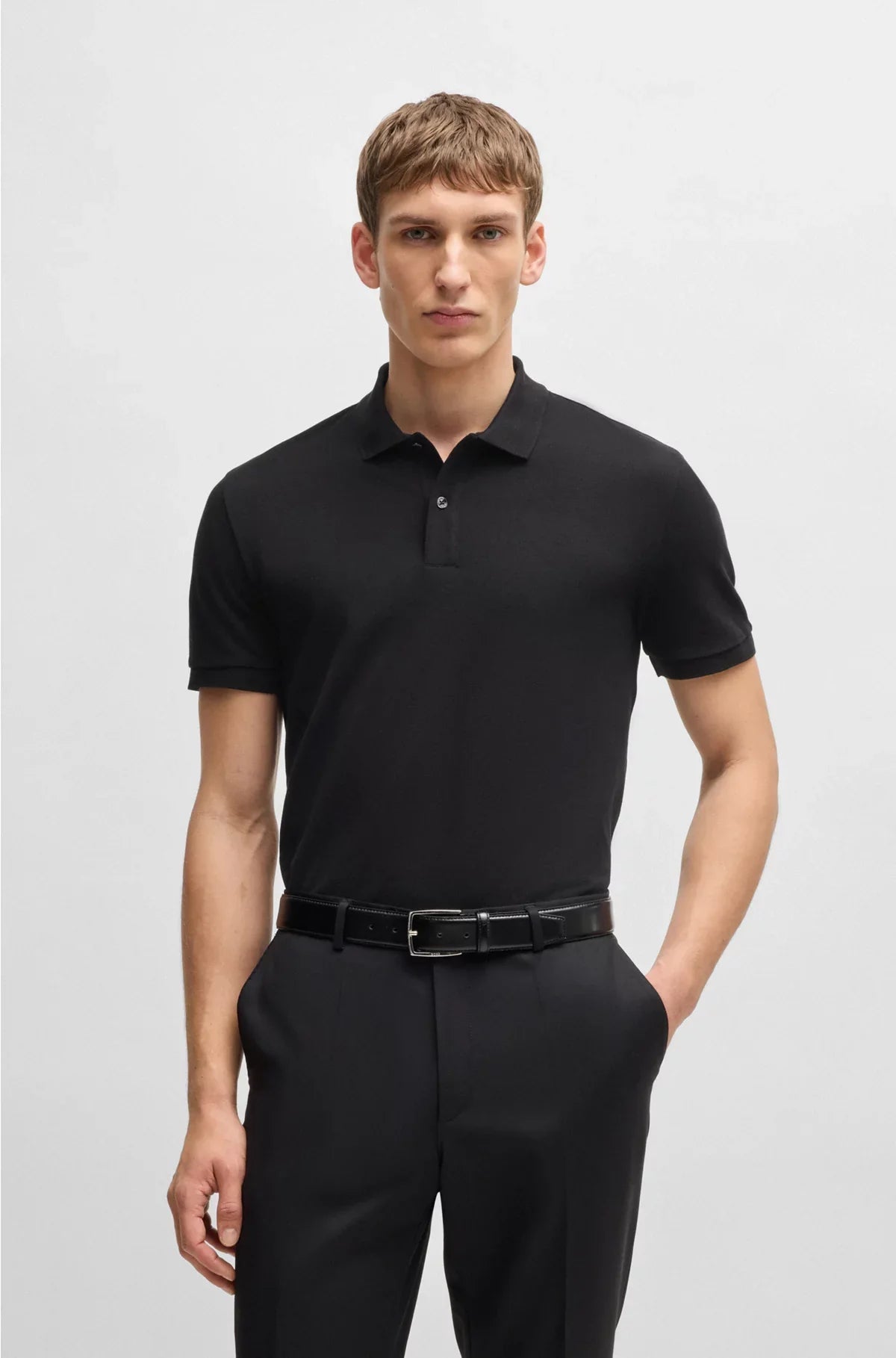 REGULAR-FIT POLO SHIRT IN COTTON PIQUE