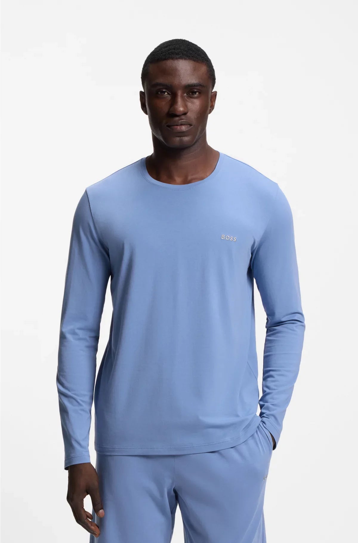 T-SHIRT IN COTONE STRETCH CON LOGO RICAMATO