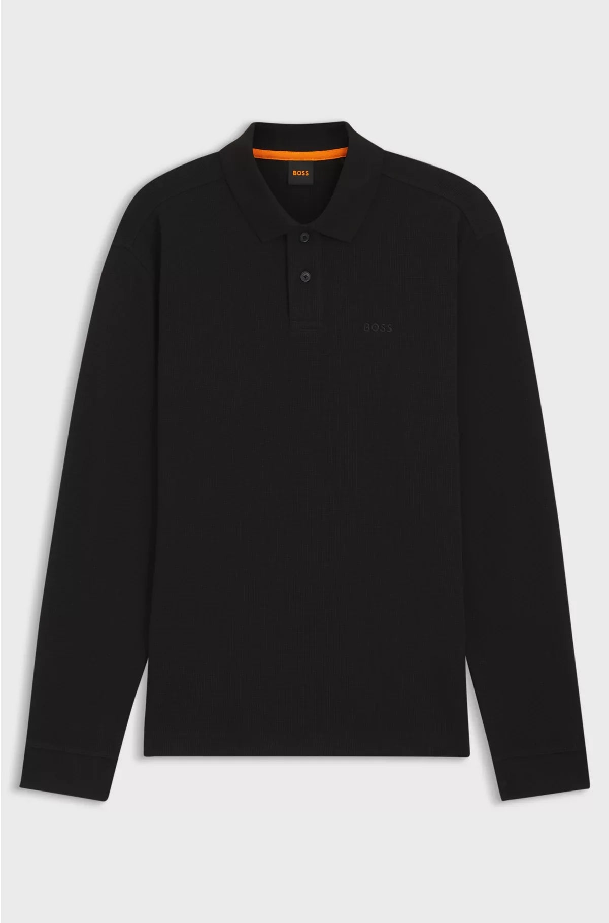 COTTON-BLEND POLO SHIRT WITH WAFFLE STRUCTURE