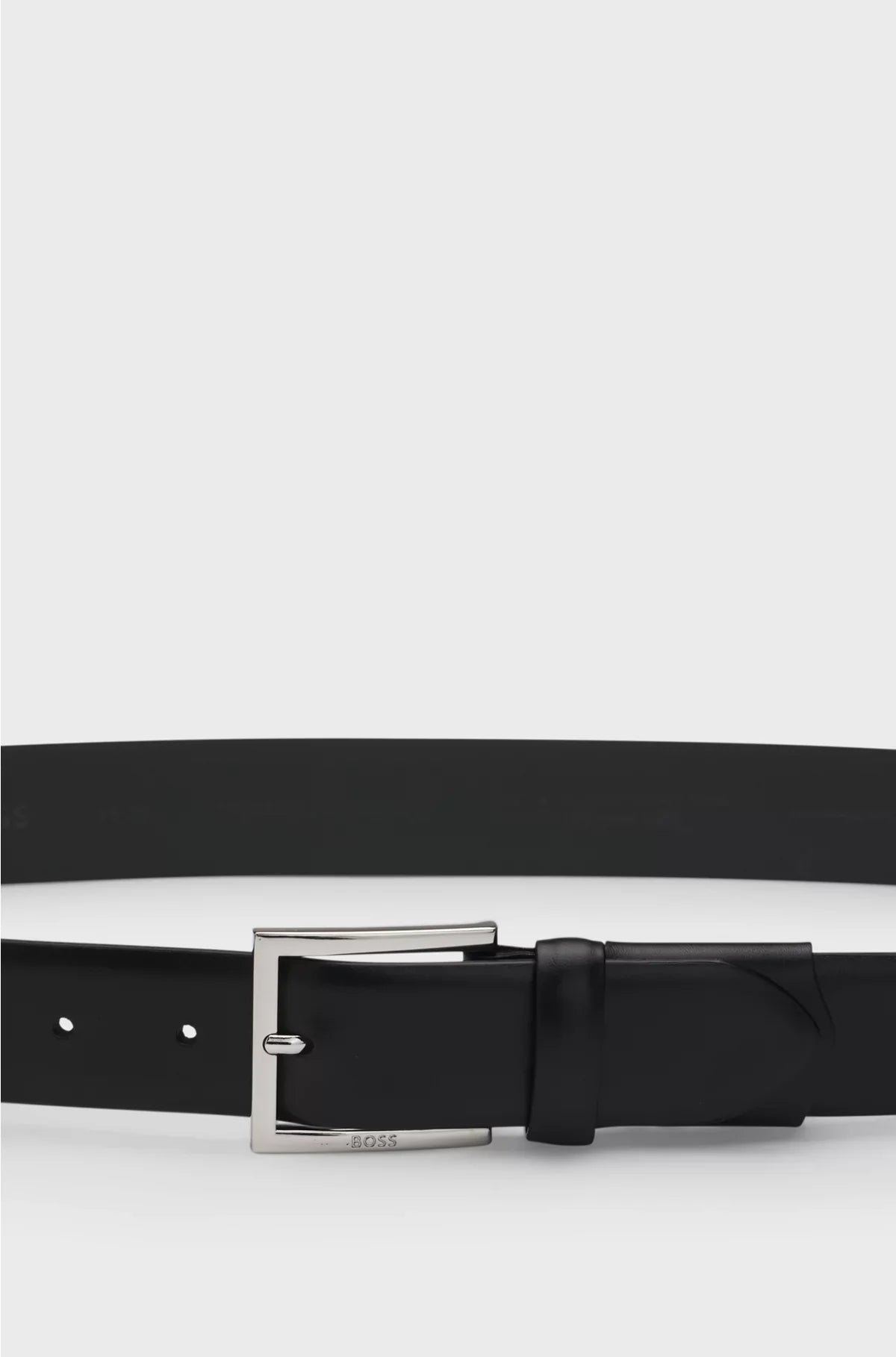 DRESSLETIC LEATHER BELT WITH CONCEALED ELASTICATED SECTION