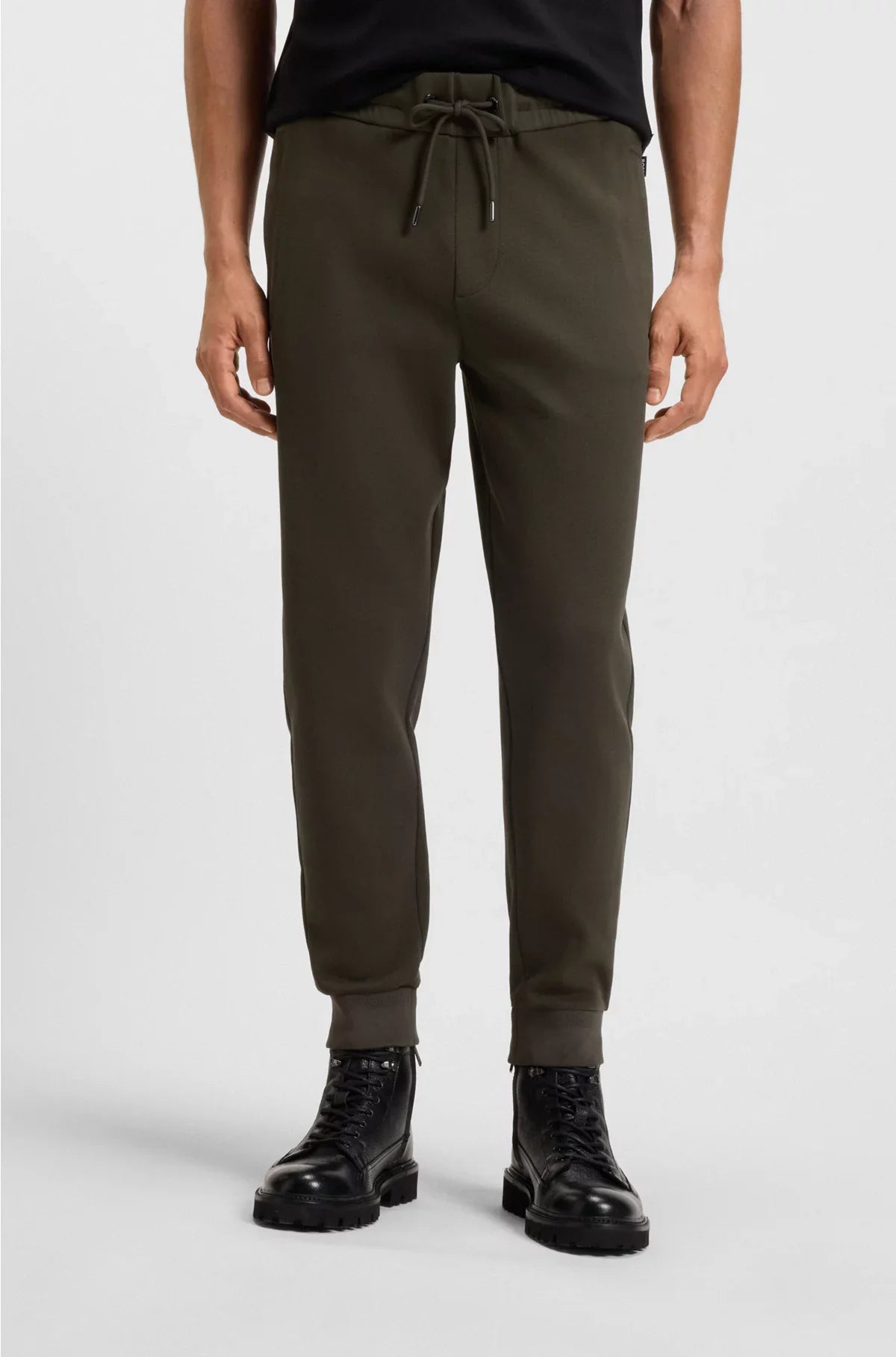 TRACKSUIT BOTTOMS IN MERCERISED STRETCH COTTON