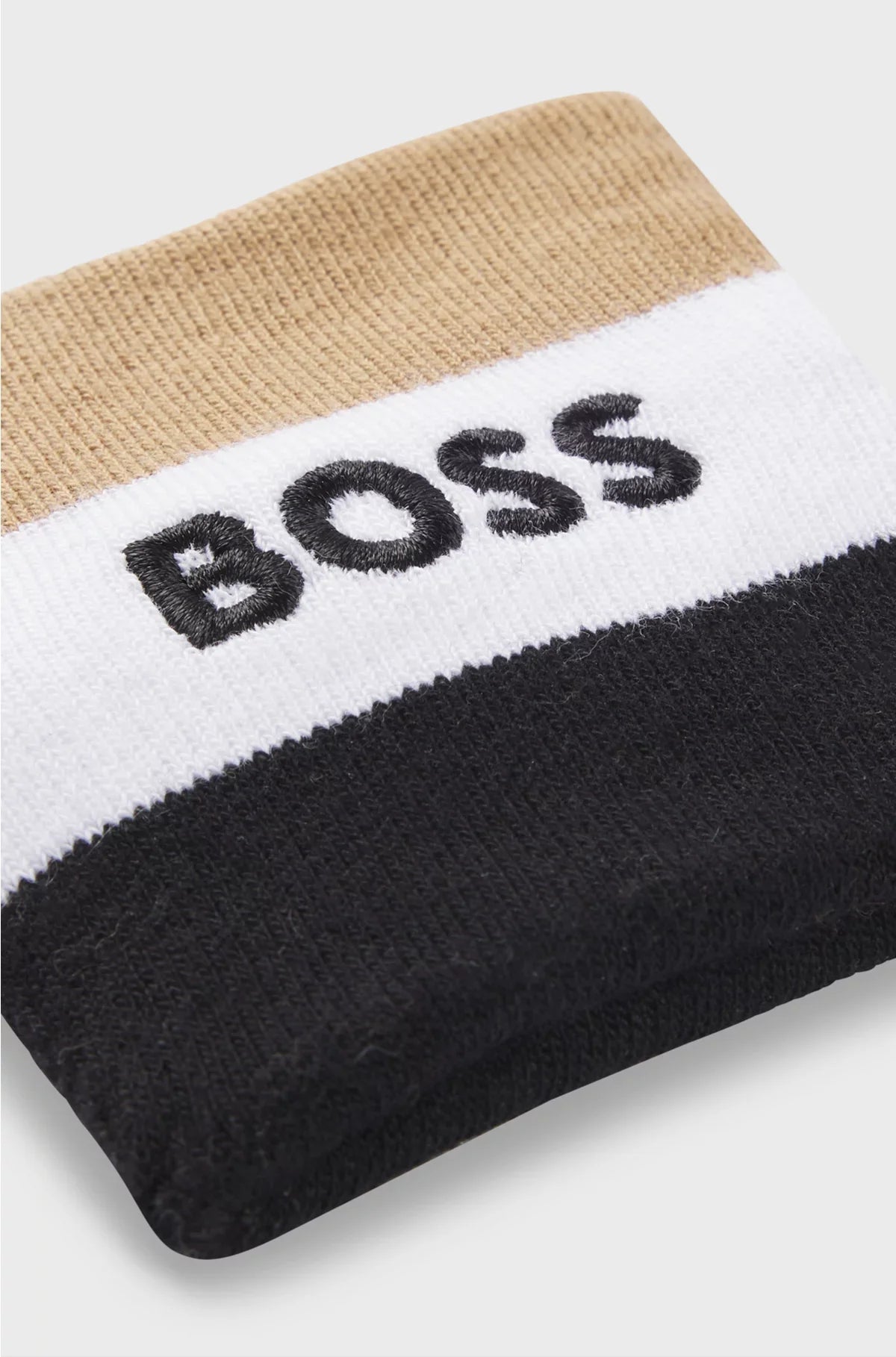 SIGNATURE-STRIPE SPORTS WRISTBANDS IN A COTTON BLEND
