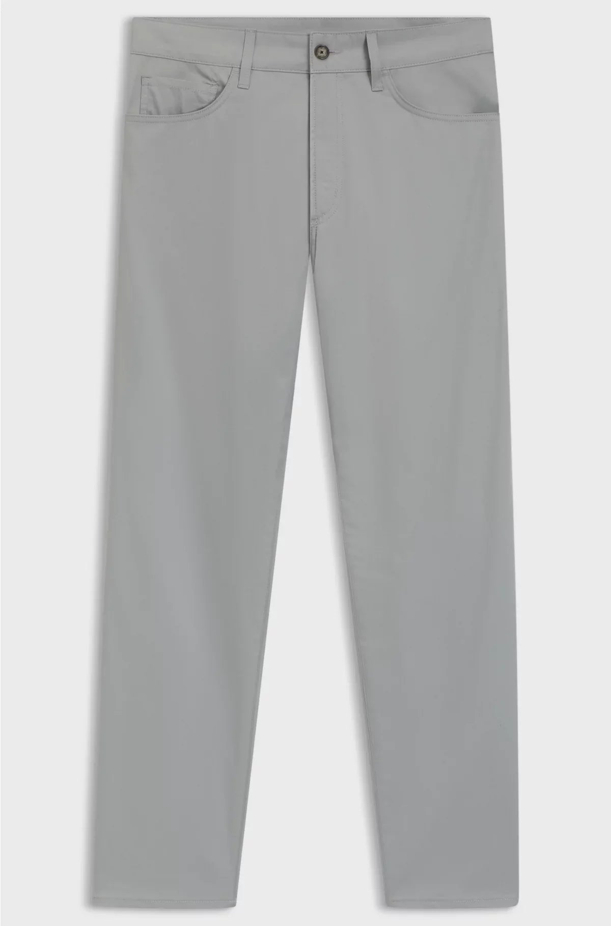 SLIM-FIT TROUSERS IN COTTON, SILK AND STRETCH