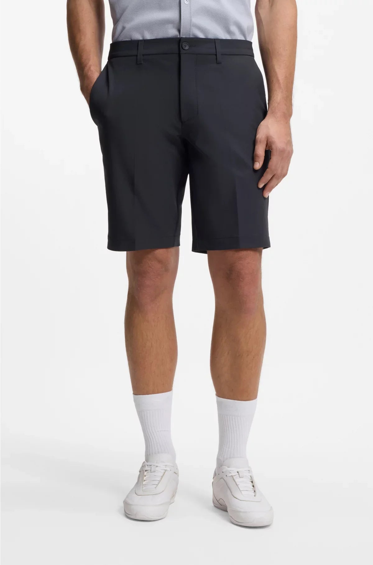 SLIM-FIT SHORTS IN WATER-REPELLENT STRETCH FABRIC