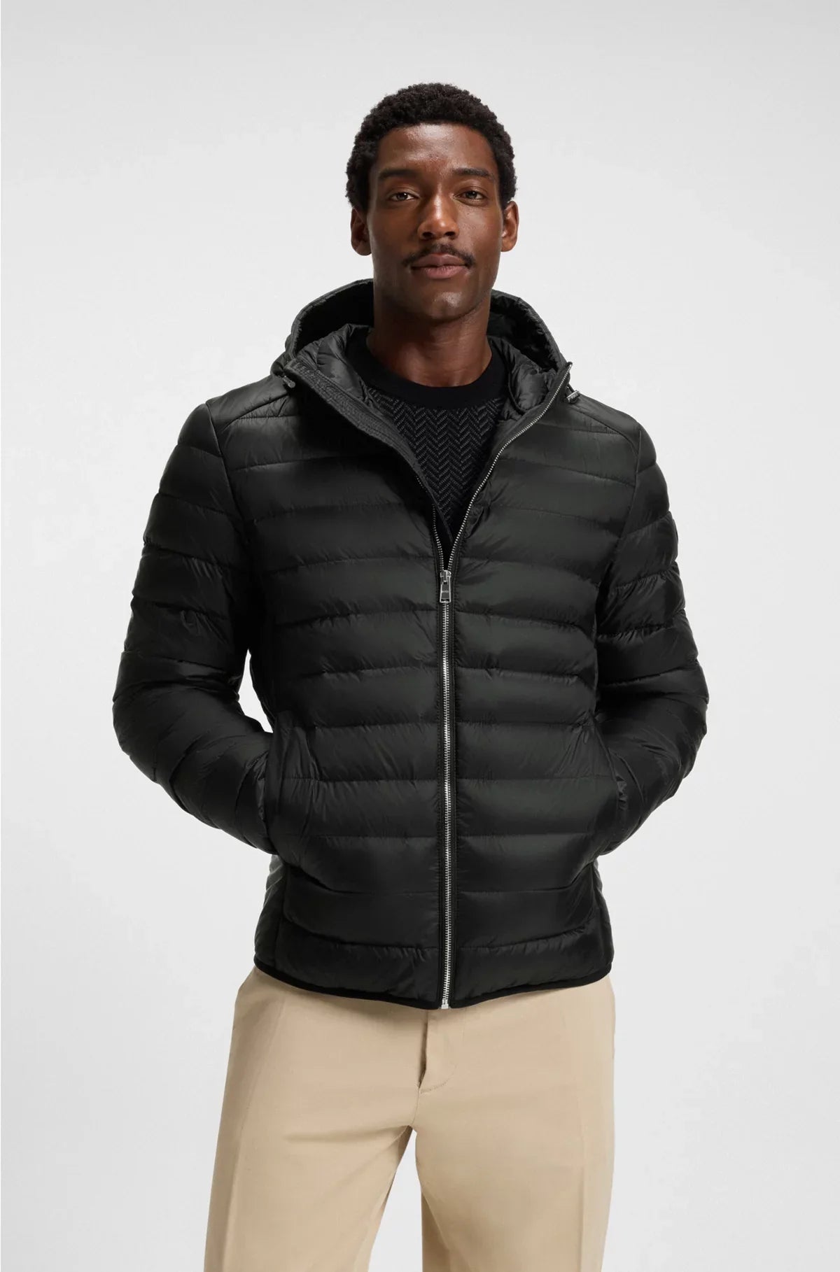 PADDED JACKET IN WATER-REPELLENT FABRIC WITH DOWN FILLING