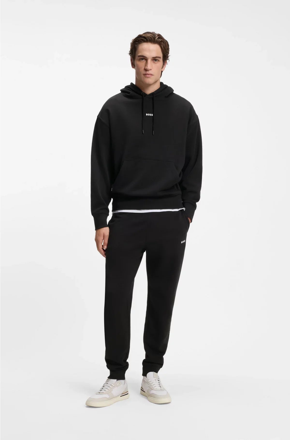 COTTON-TERRY TRACKSUIT SET WITH CONTRAST LOGOS