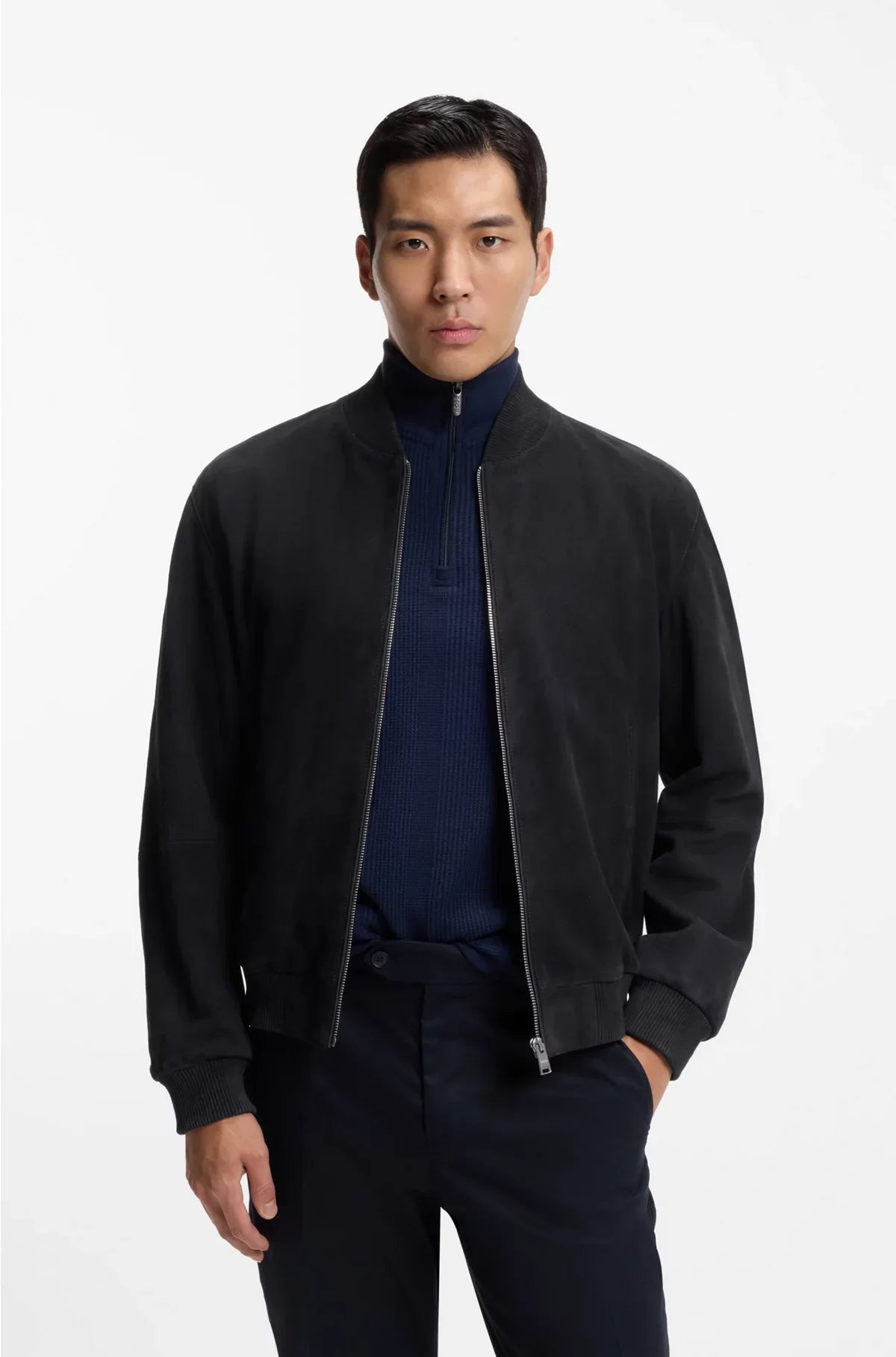 REGULAR-FIT JACKET IN SUEDE