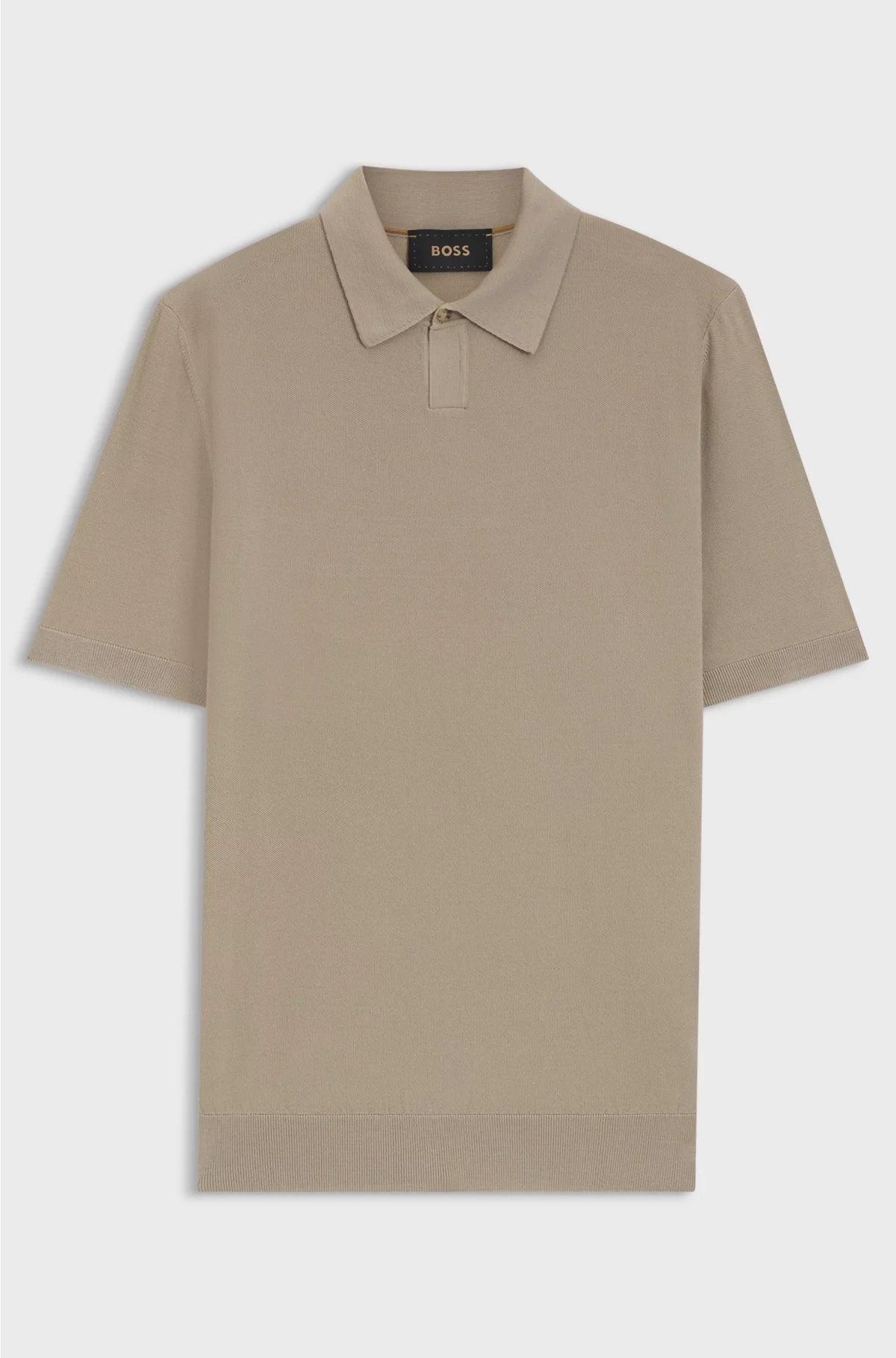 KNIT POLO IN MERINO WOOL WITH NATURAL STRETCH