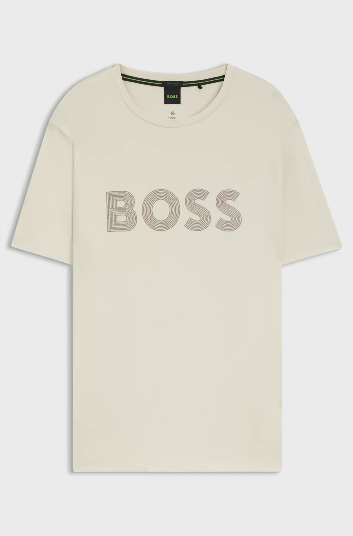 T-SHIRT IN COTONE PIMA CON LOGO LUCIDO