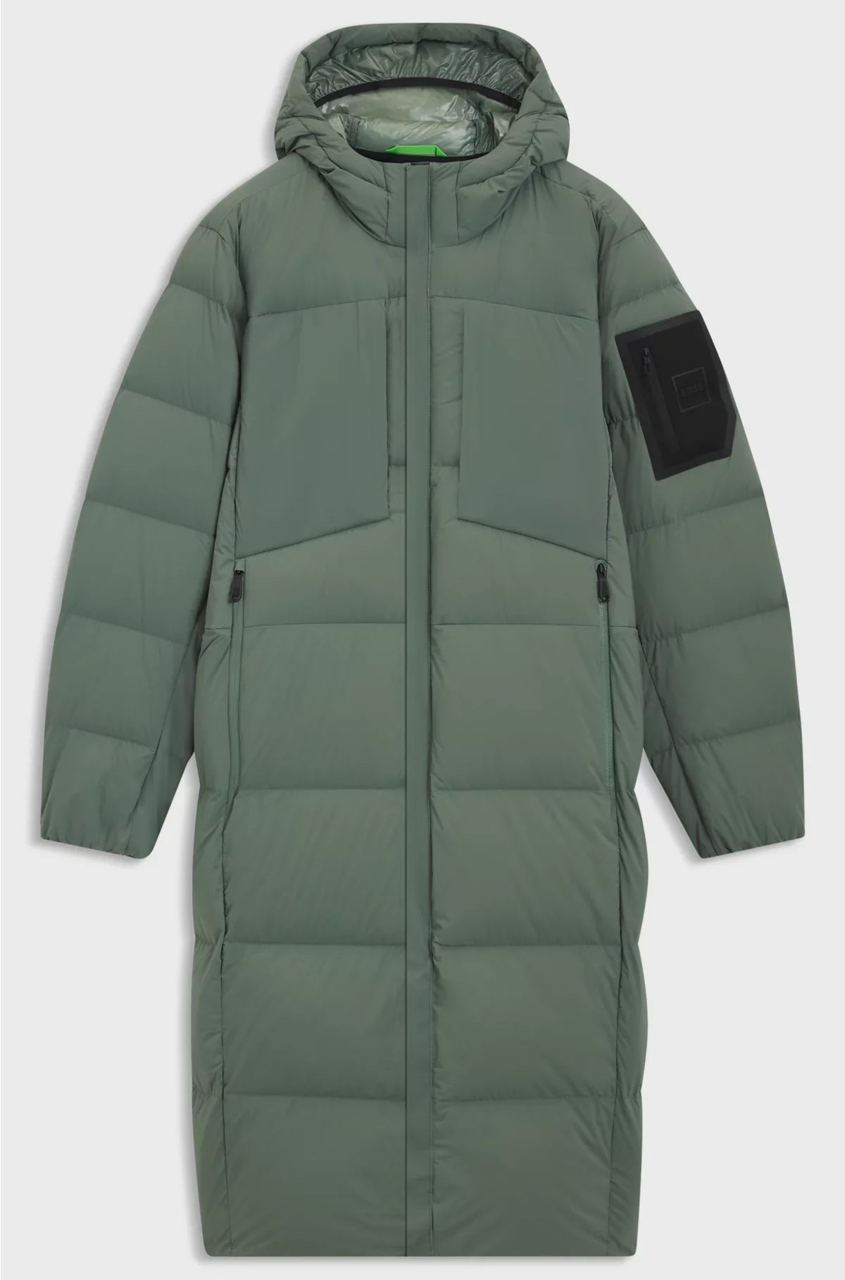 LONG-LENGTH DOWN JACKET IN WATER-REPELLENT STRETCH FABRIC