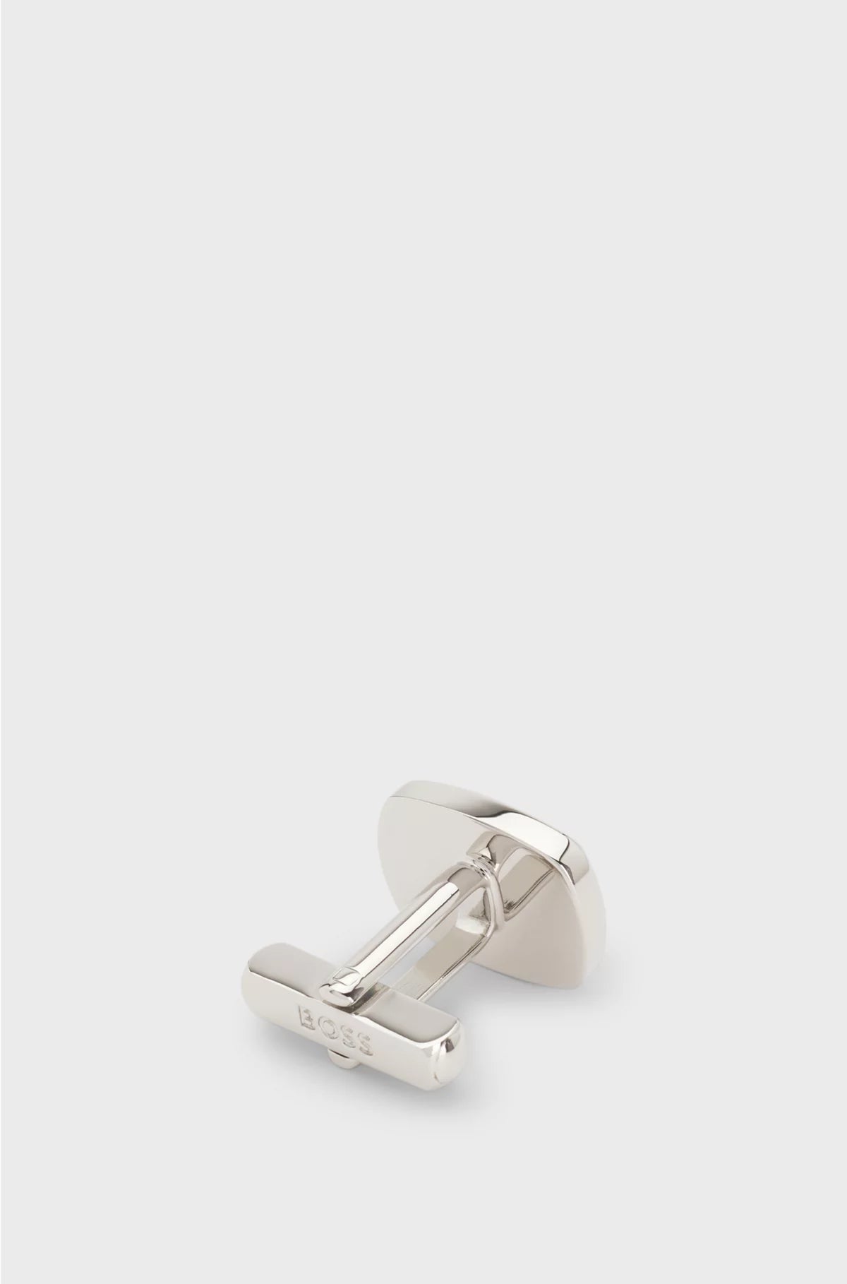 ENAMEL-INSERT CUFFLINKS WITH DOUBLE B MONOGRAM
