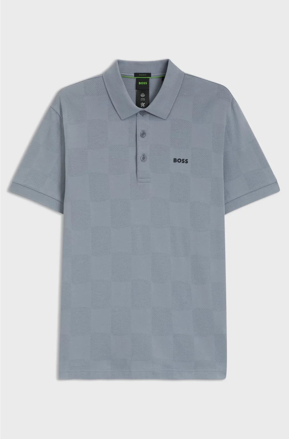 COTTON POLO SHIRT WITH JACQUARD BODY-MAPPING