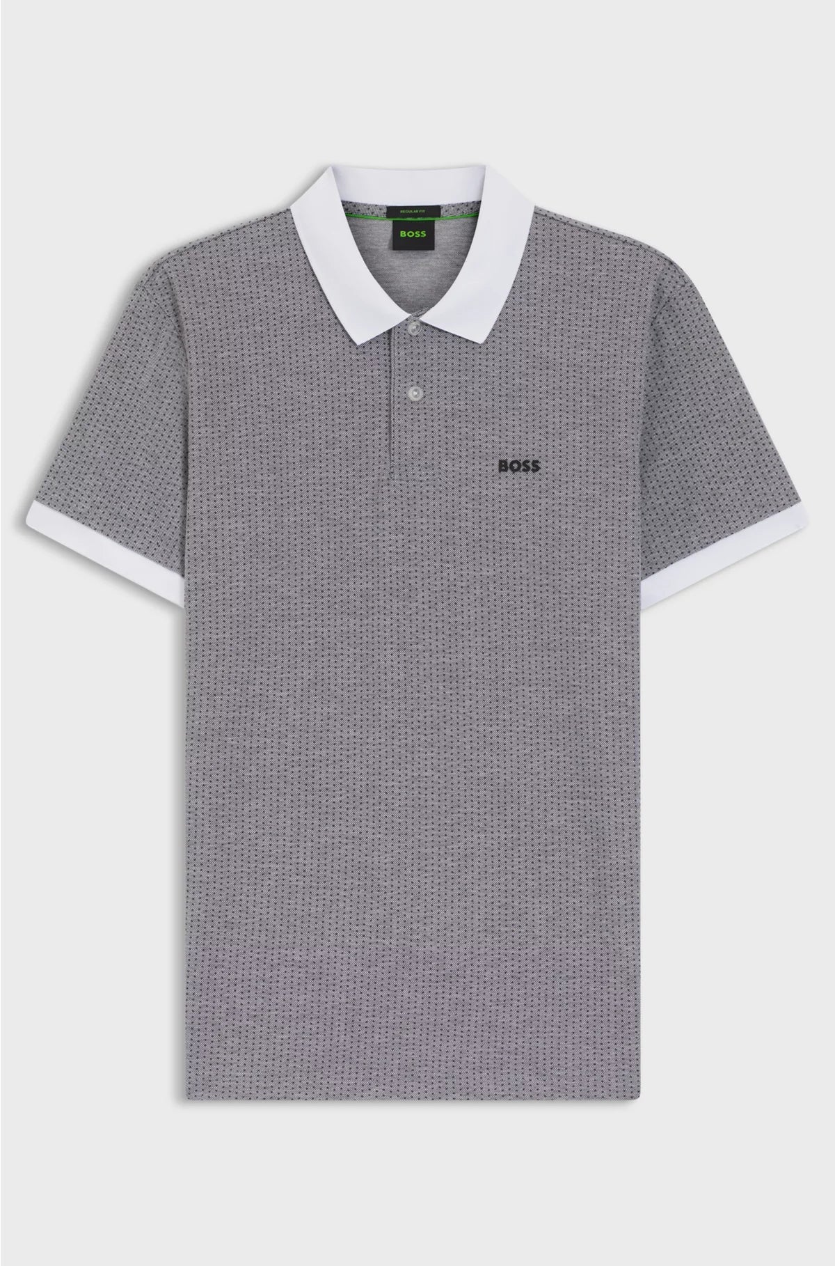 COTTON-PIQUE POLO SHIRT WITH DOT PRINT