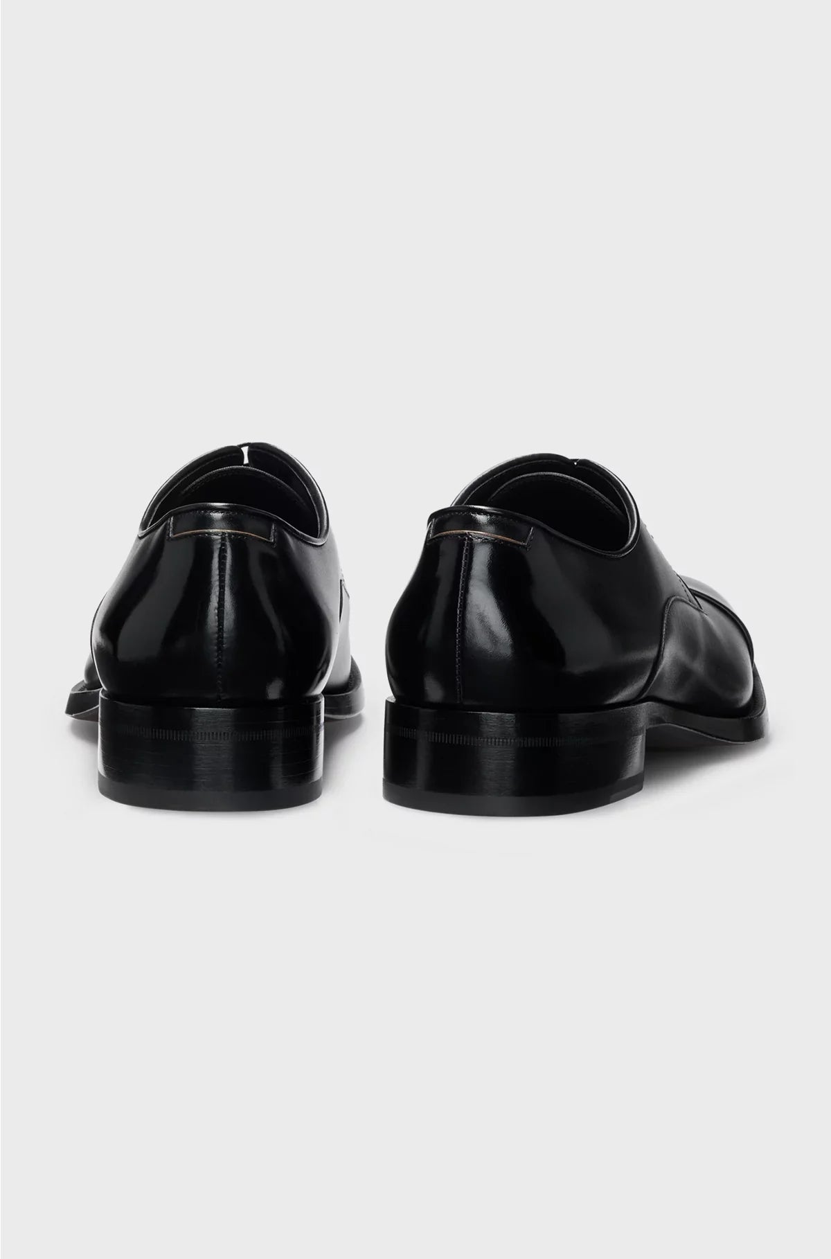 LEATHER DERBY SHOES WITH CAP TOE
