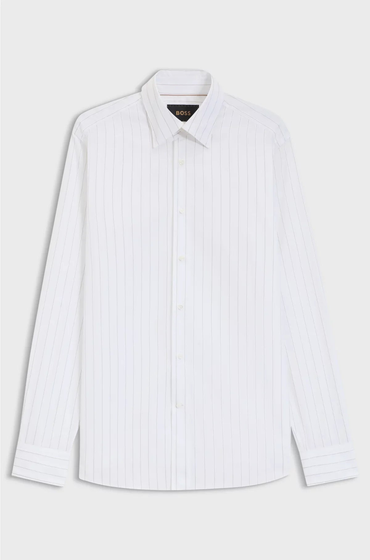 SLIM-FIT SHIRT IN ITALIAN-MADE STRIPED COTTON