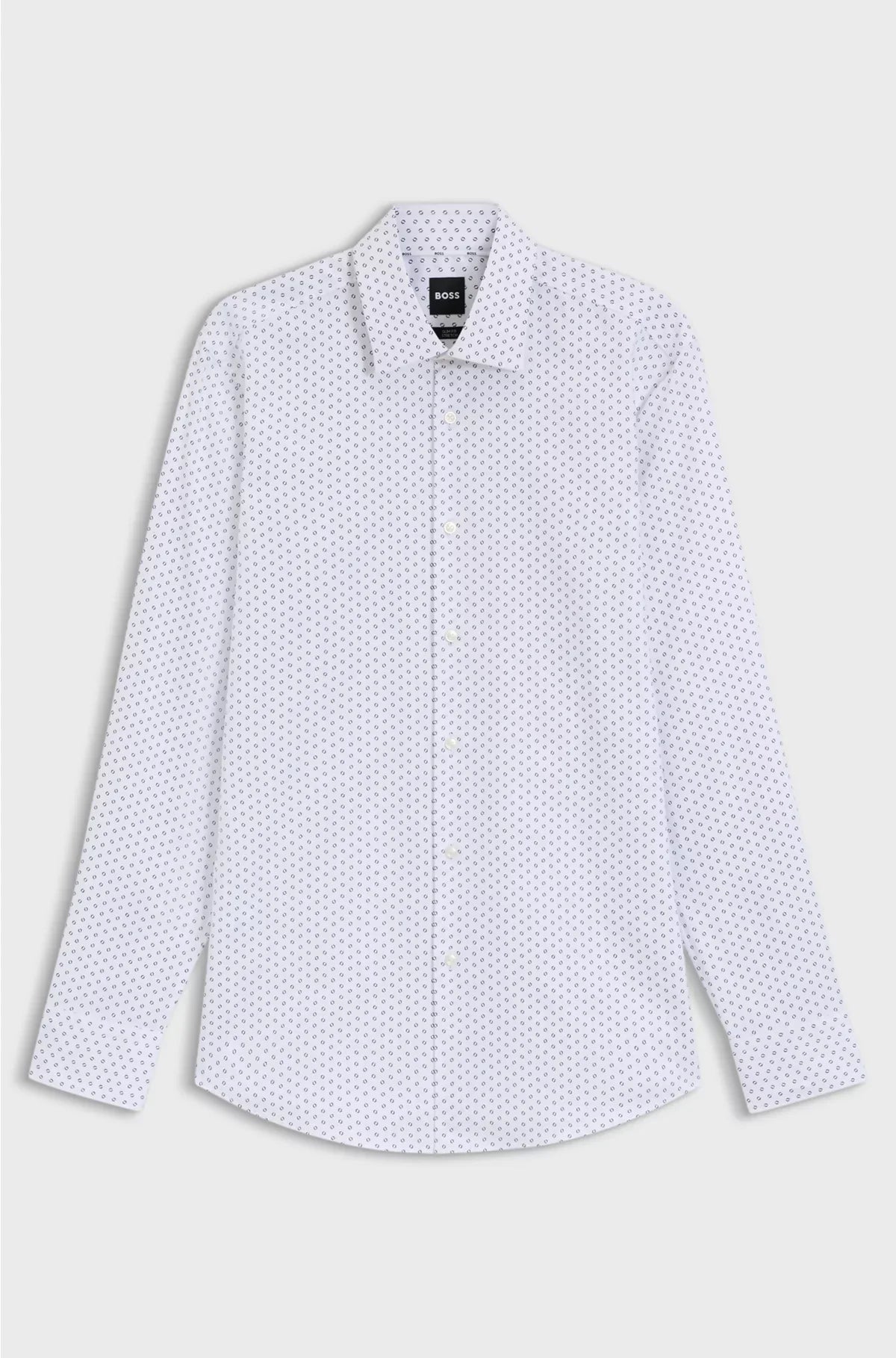SLIM-FIT SHIRT IN PRINTED OXFORD STRETCH COTTON
