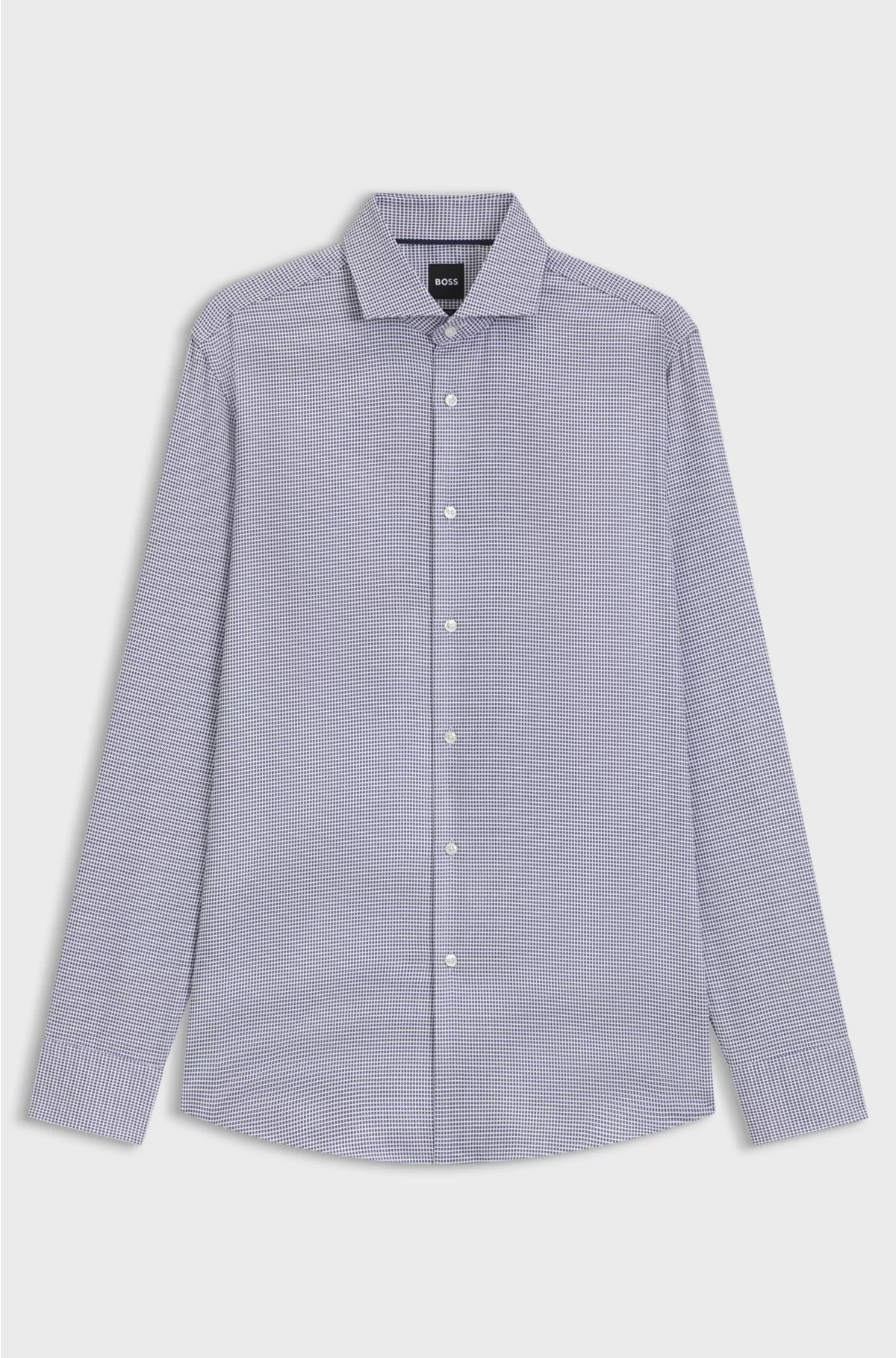 SLIM-FIT SHIRT IN STRUCTURED COTTON