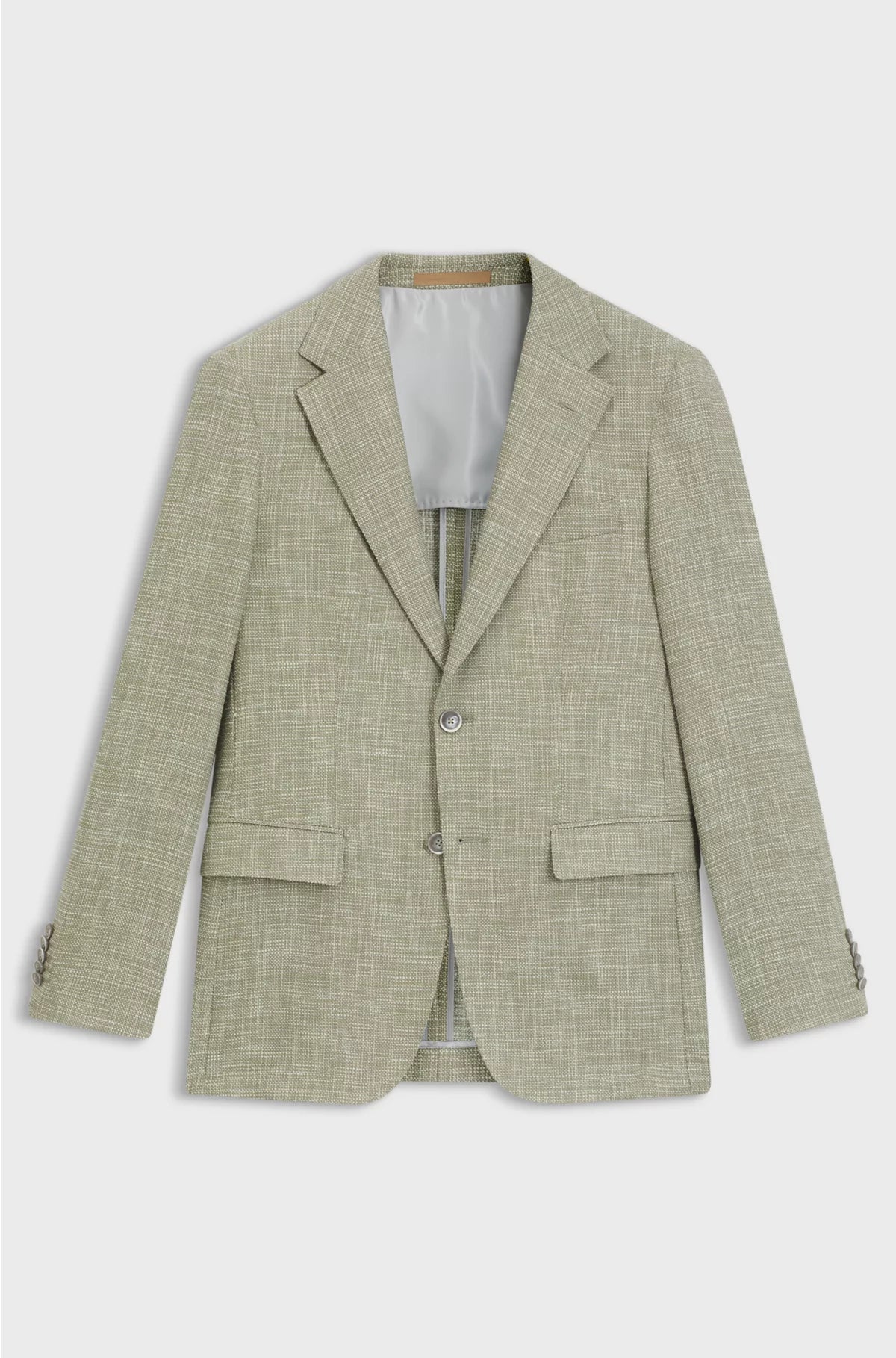 REGULAR-FIT BLAZER WITH MICRO PATTERN