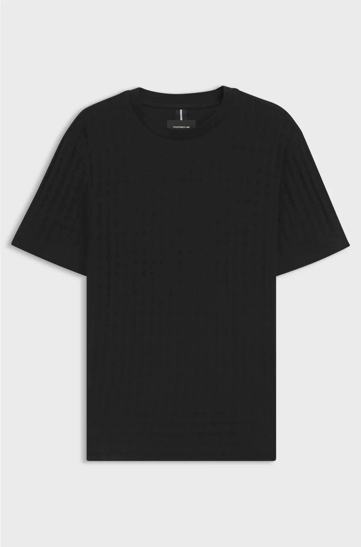 HOUNDSTOOTH-PATTERNED T-SHIRT IN MERCERISED COTTON