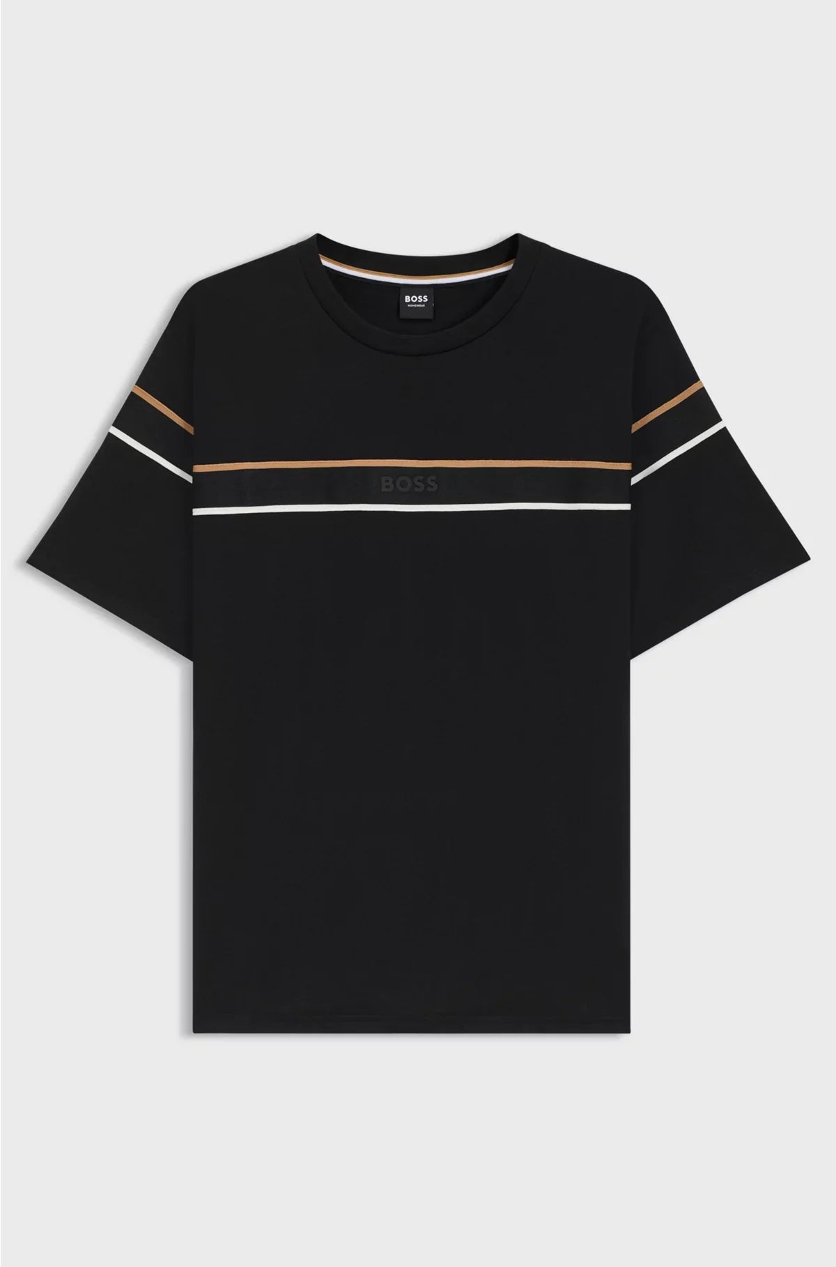 COTTON-JERSEY T-SHIRT WITH TAPE TRIMS