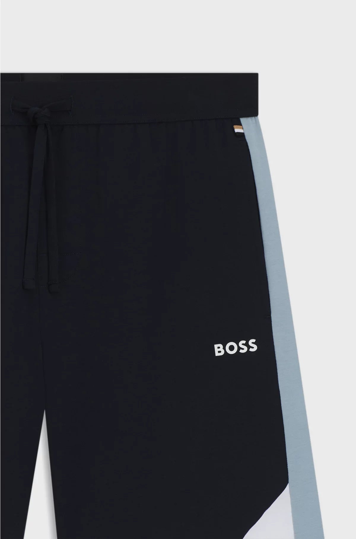 COTTON-BLEND PYJAMA SHORTS WITH CONTRAST PANELS