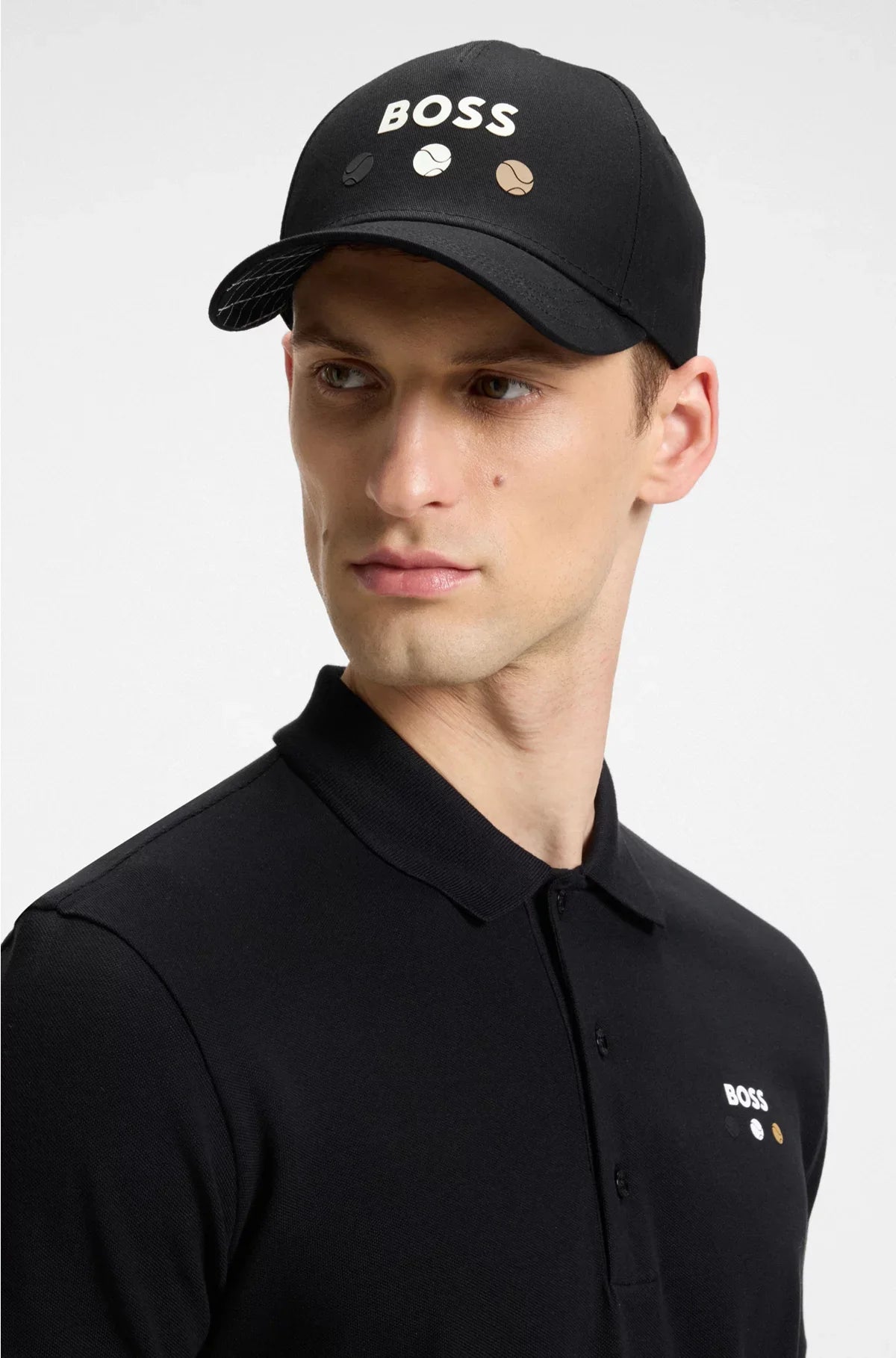 COTTON-TWILL CAP WITH TENNIS ARTWORK