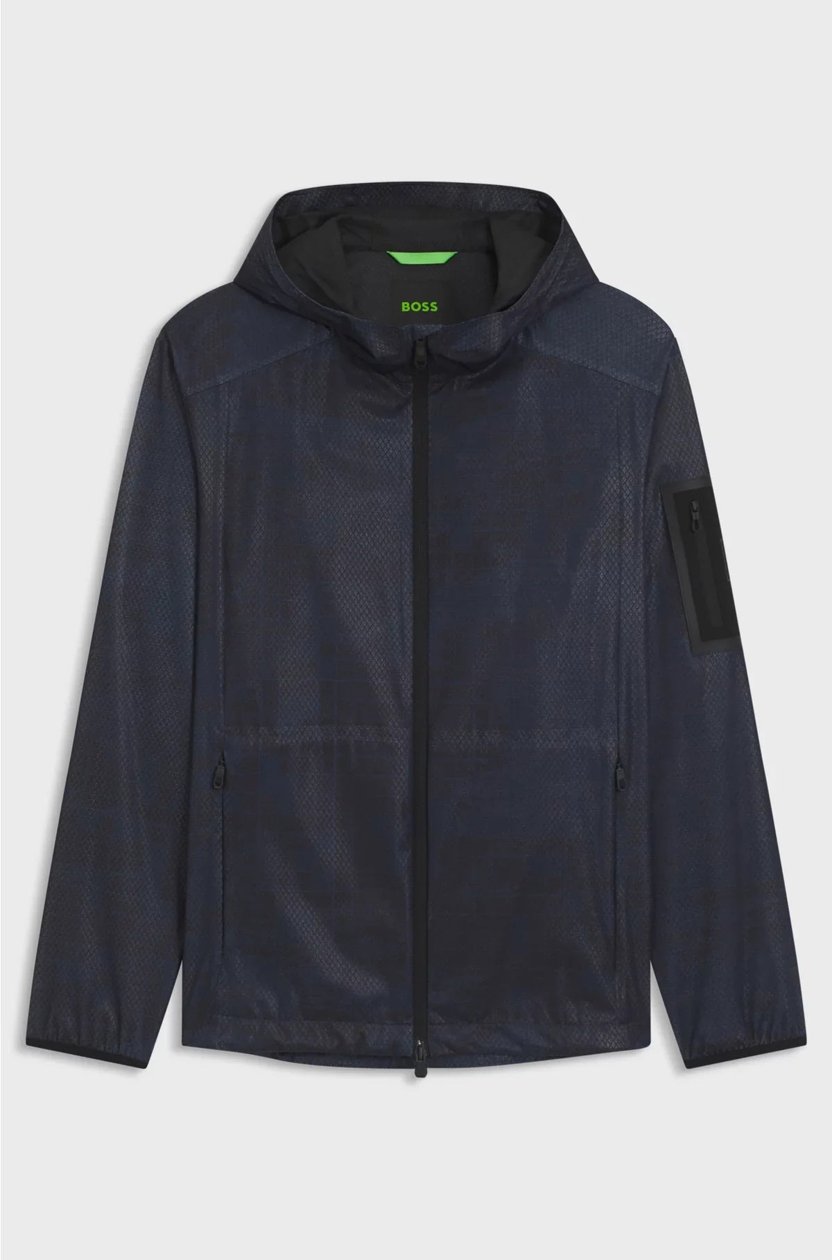 ACTIVE HOODED PARKA JACKET WITH ALL-OVER PRINT
