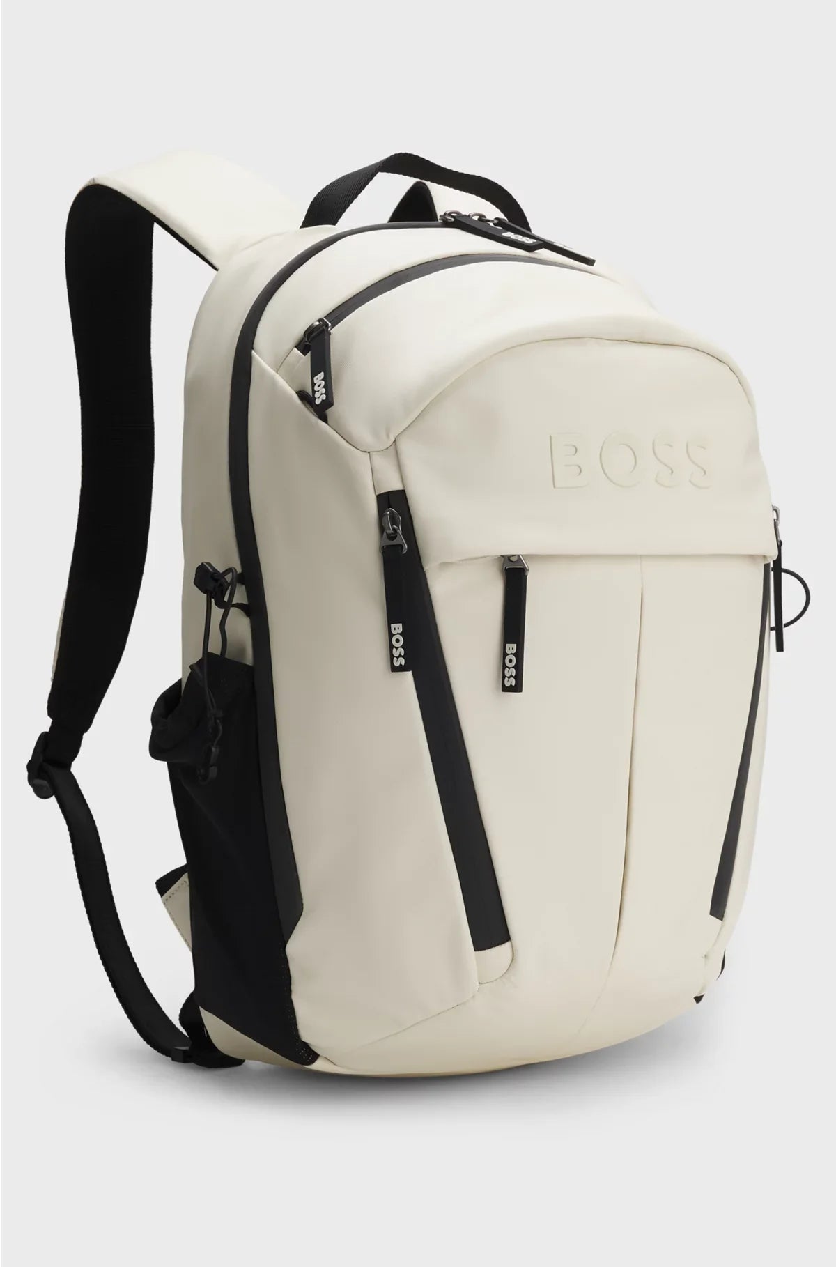 FAUX-LEATHER BACKPACK WITH LOGO DETAIL