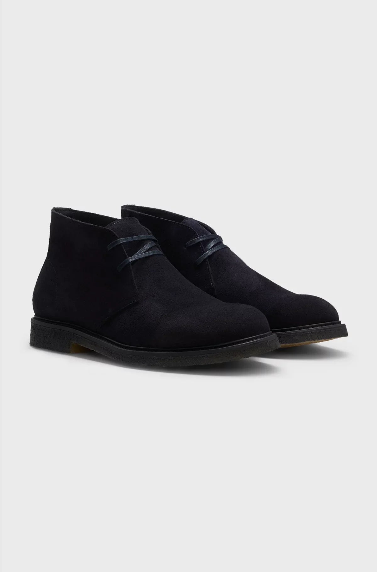 SUEDE DESERT BOOTS WITH RUBBER SOLE