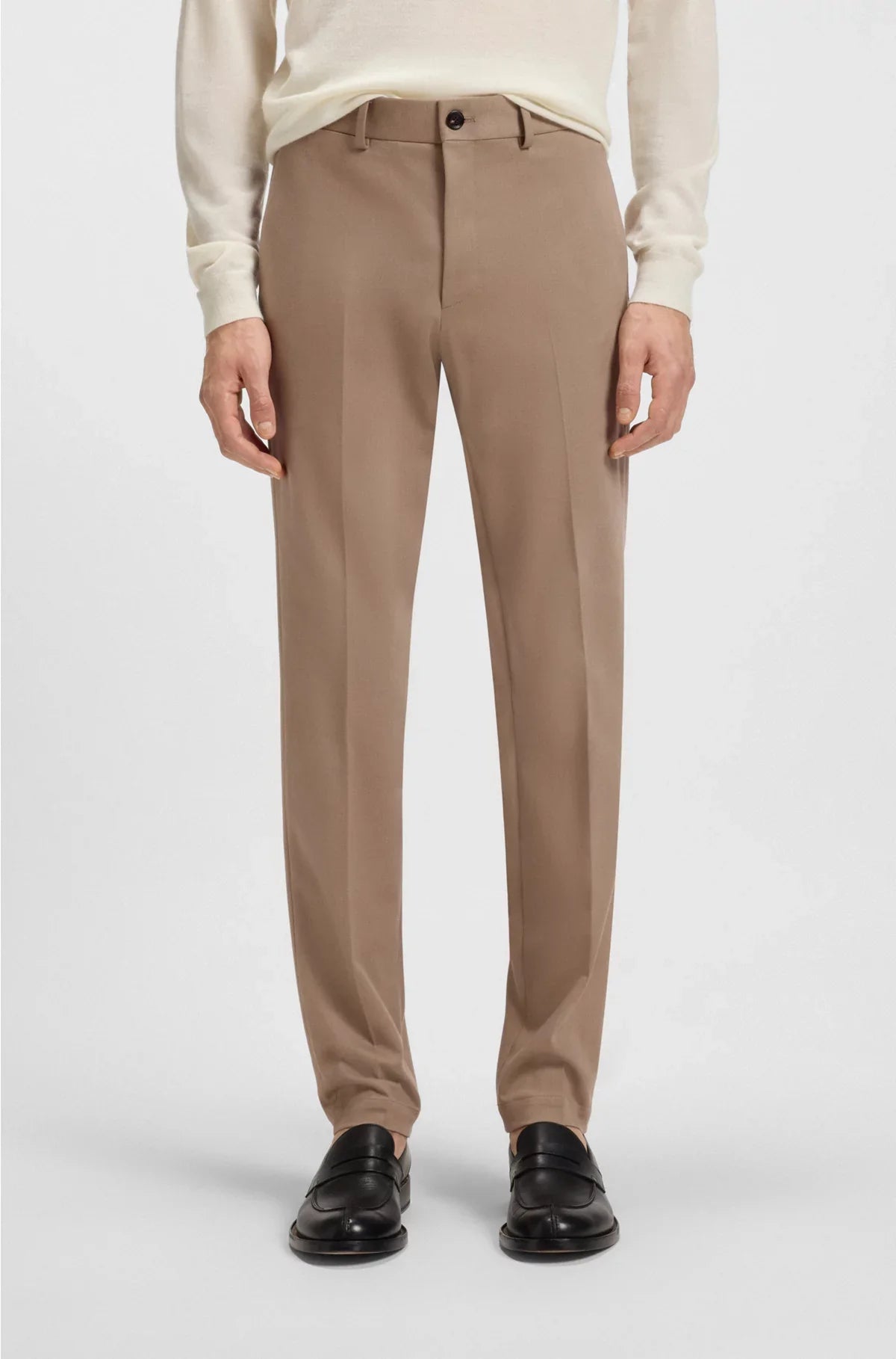 SLIM-FIT TROUSERS IN COTTON, CASHMERE AND STRETCH