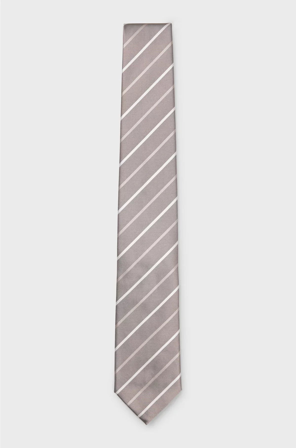 TIE WITH DIAGONAL STRIPE IN SILK BLEND