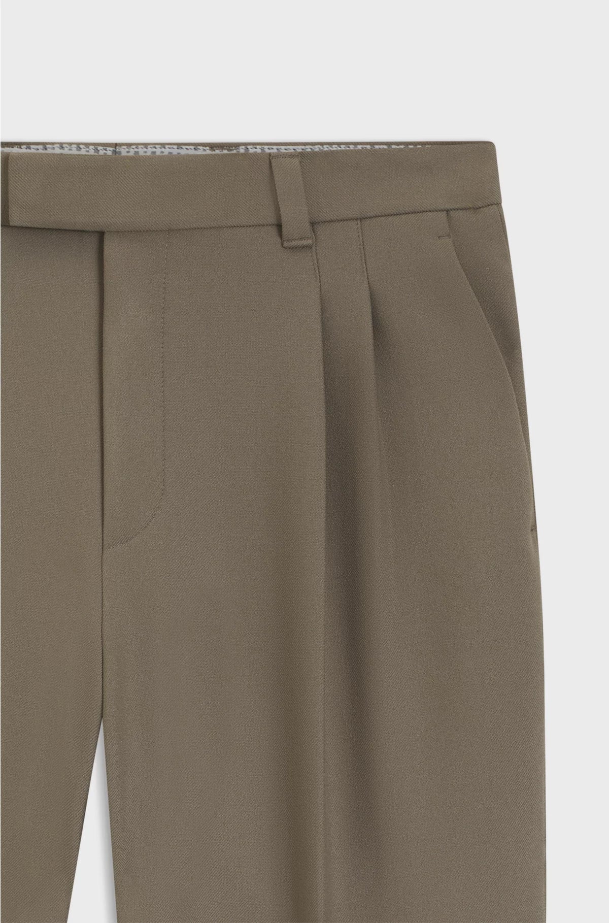 RELAXED-FIT TROUSERS WITH DOUBLE PLEAT