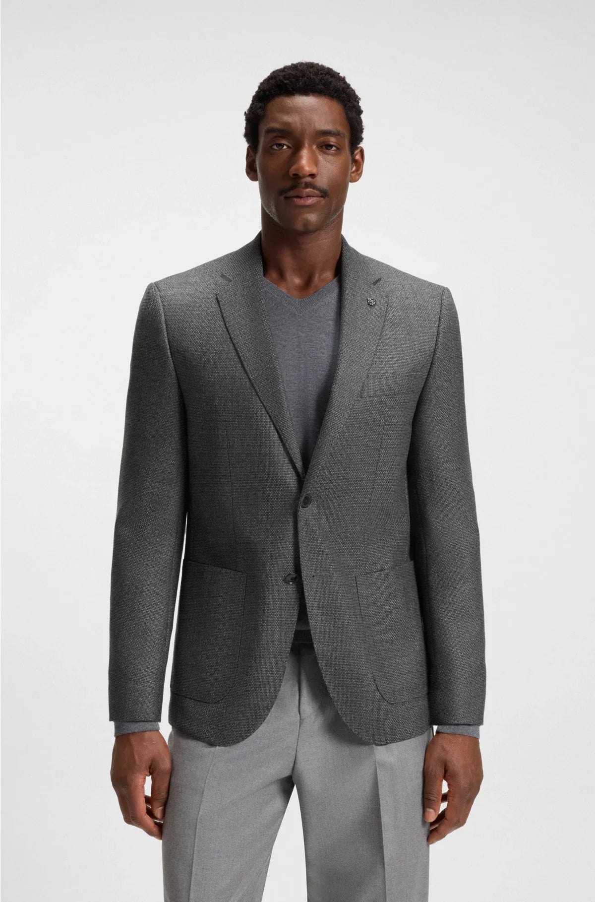 BLAZER REGULAR FIT IN PURA LANA VERGINE FANTASIA