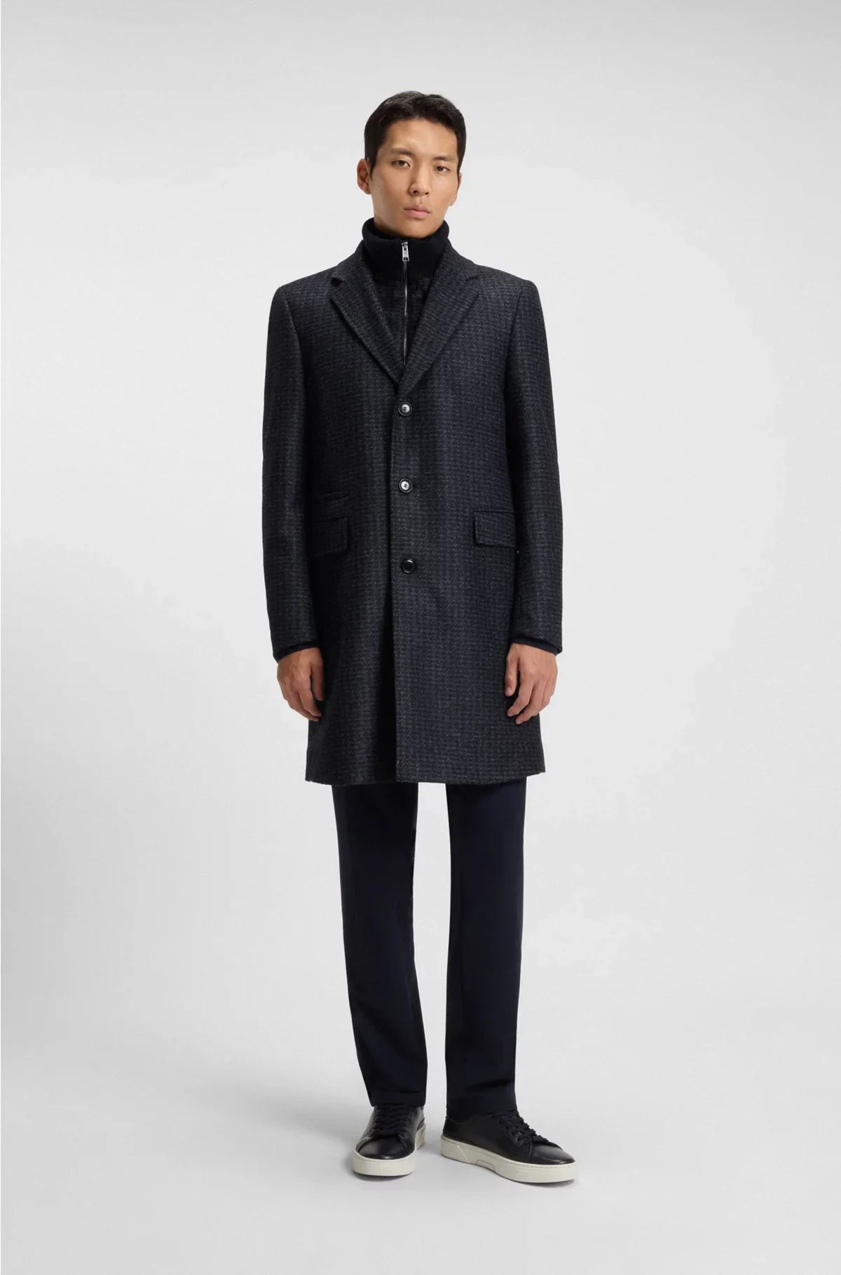 SLIM-FIT COAT WITH DETACHABLE INNER