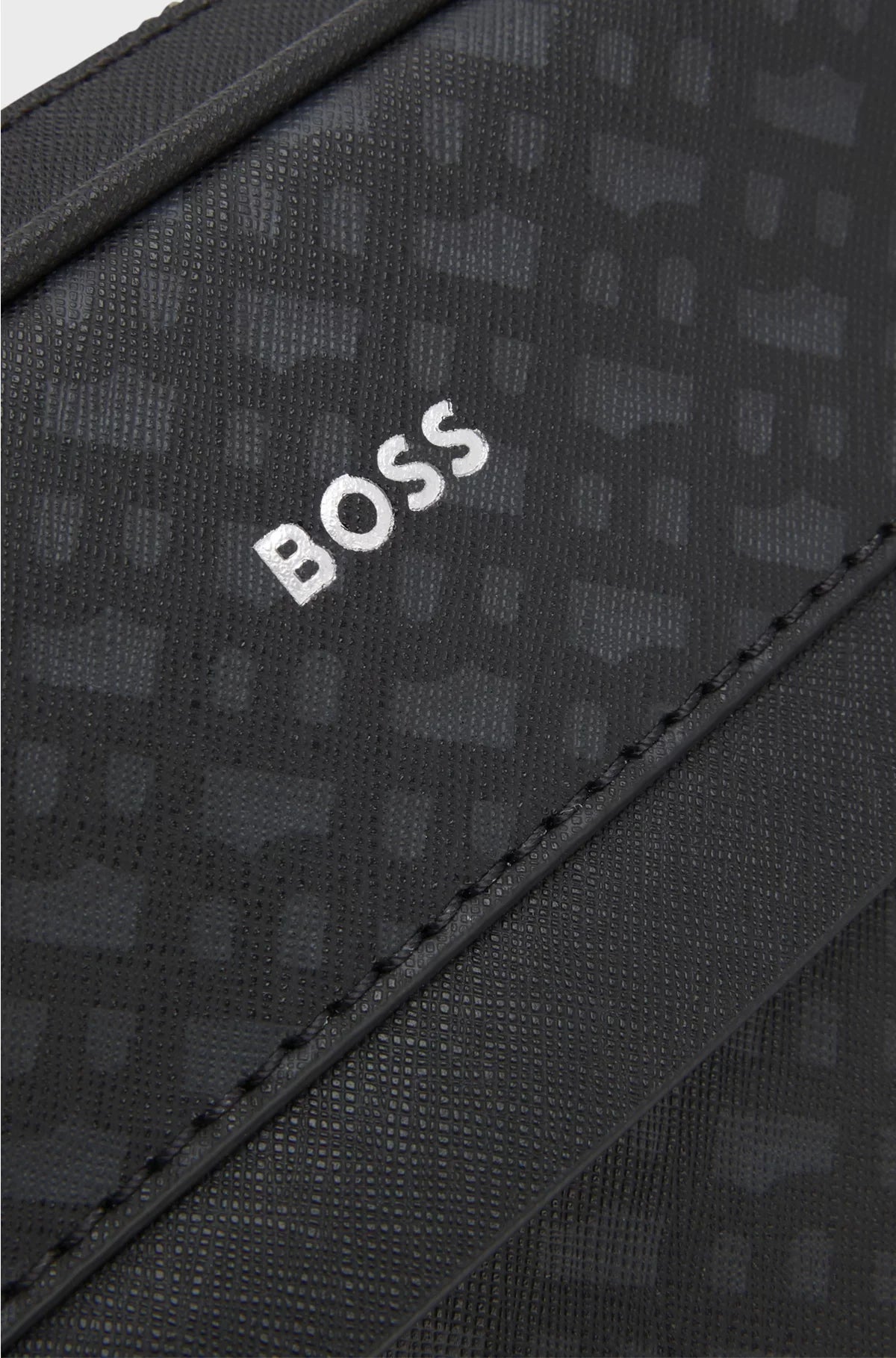 MONOGRAM REPORTER BAG WITH FOIL-EMBOSSED LOGO