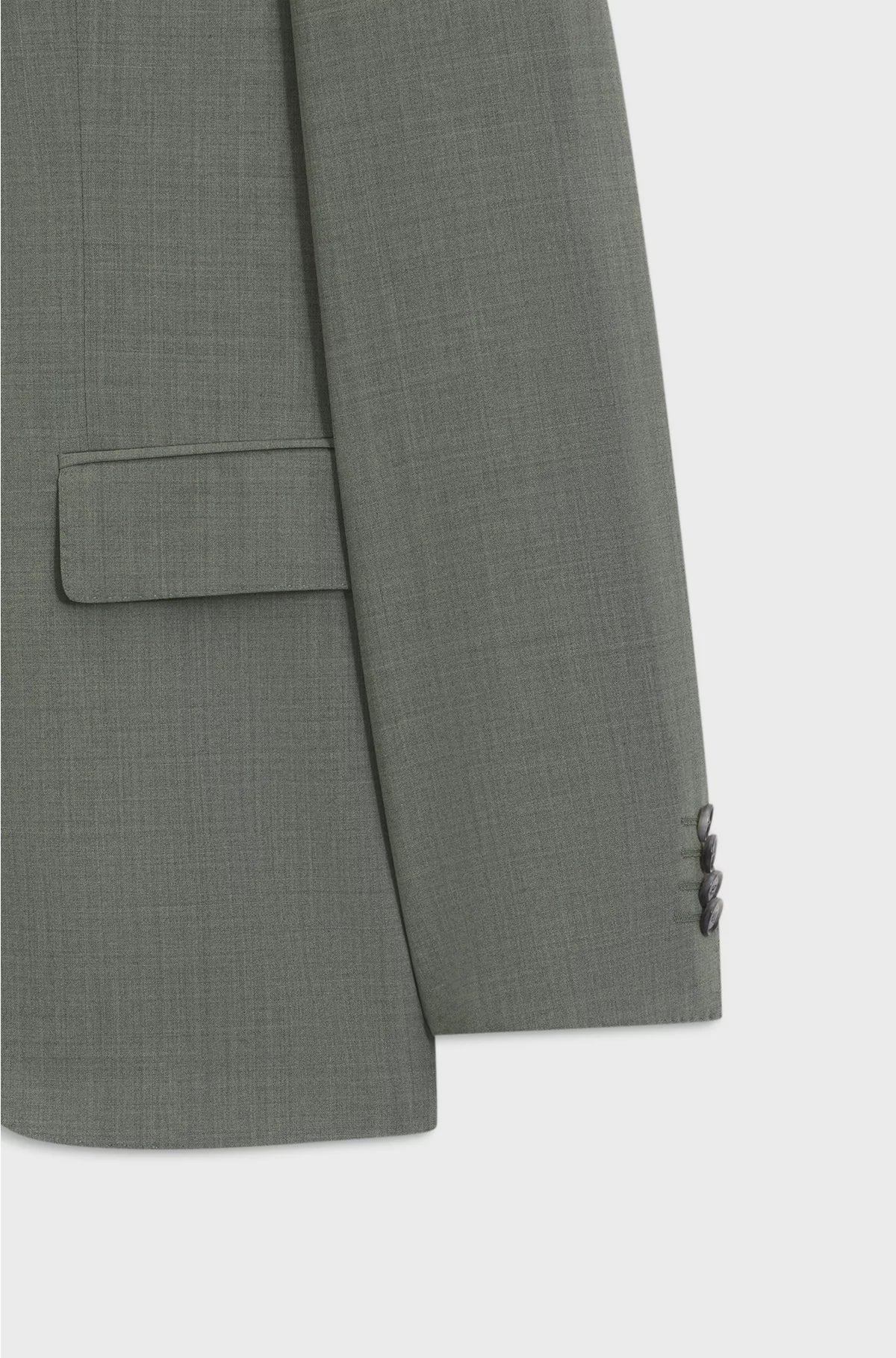 EASY-CARE SUIT IN STRETCH CLOTH WITH WOOL