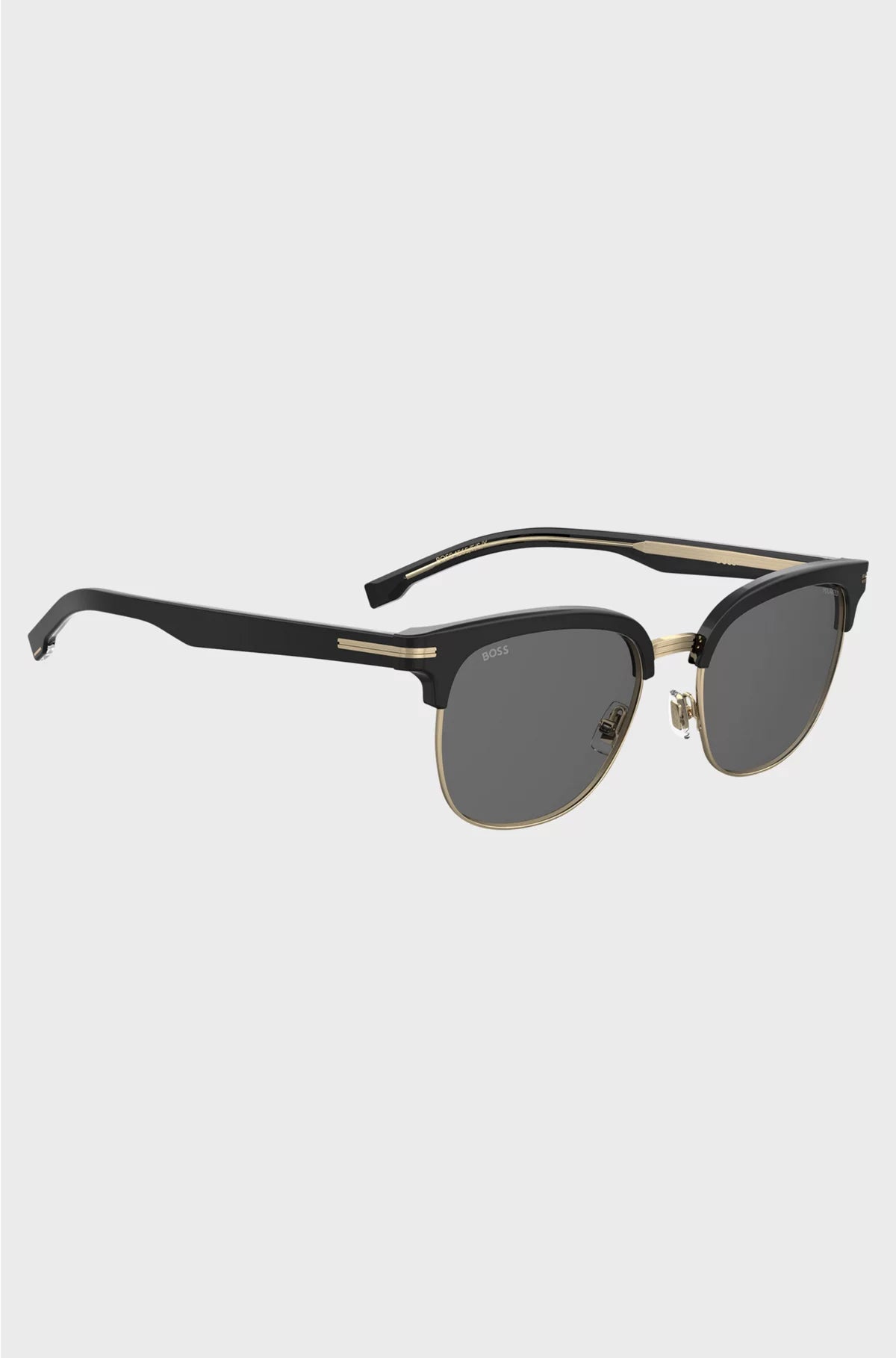 BLACK SUNGLASSES WITH GOLD-TONE DETAILS