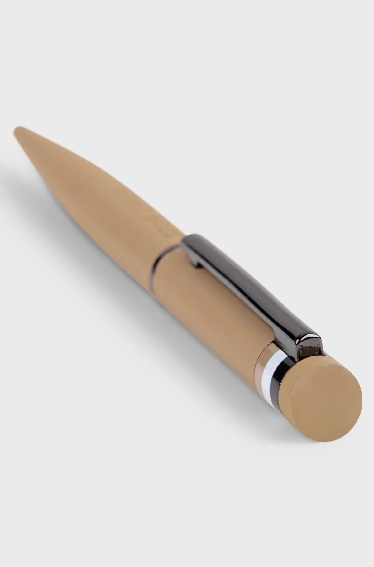 CAMEL BALLPOINT PEN WITH SIGNATURE-STRIPE DETAIL
