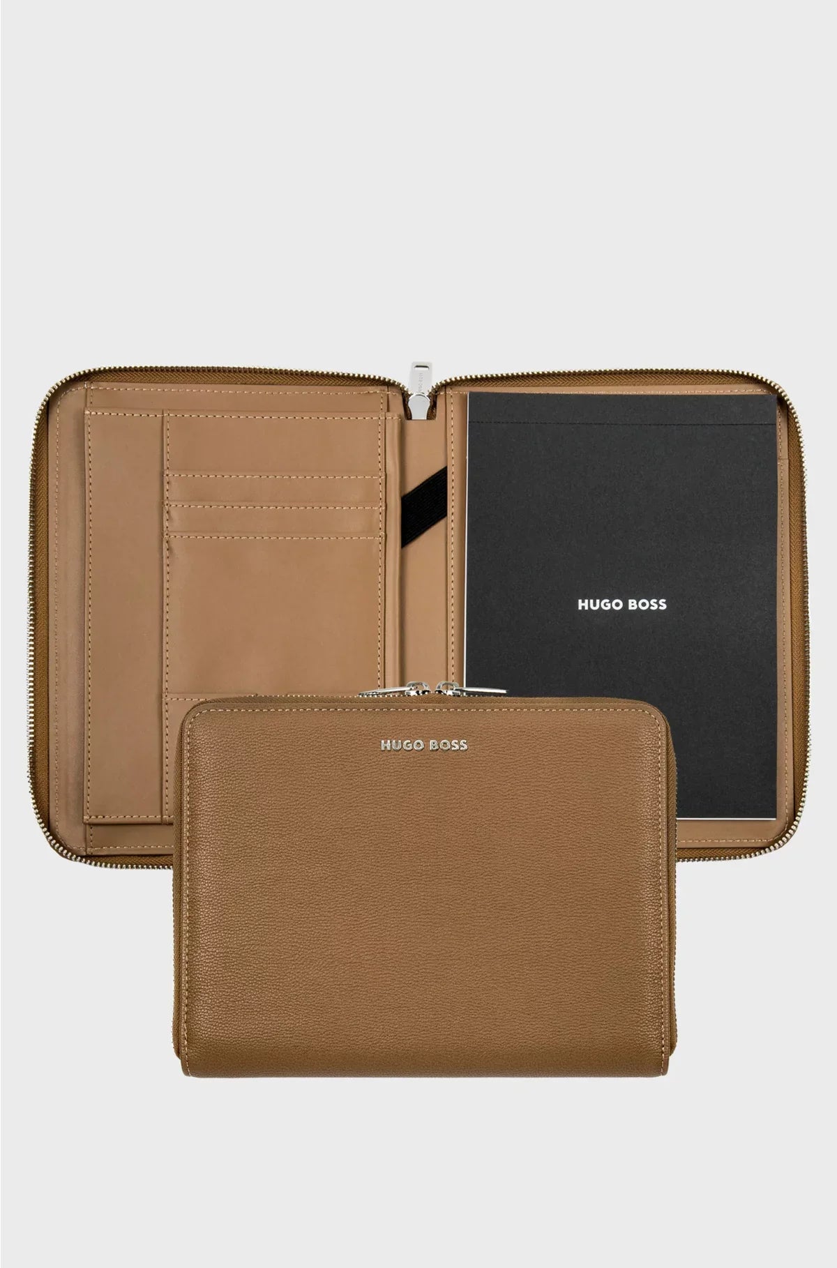 CAMEL A5 CONFERENCE FOLDER IN PEBBLE-TEXTURED FAUX LEATHER