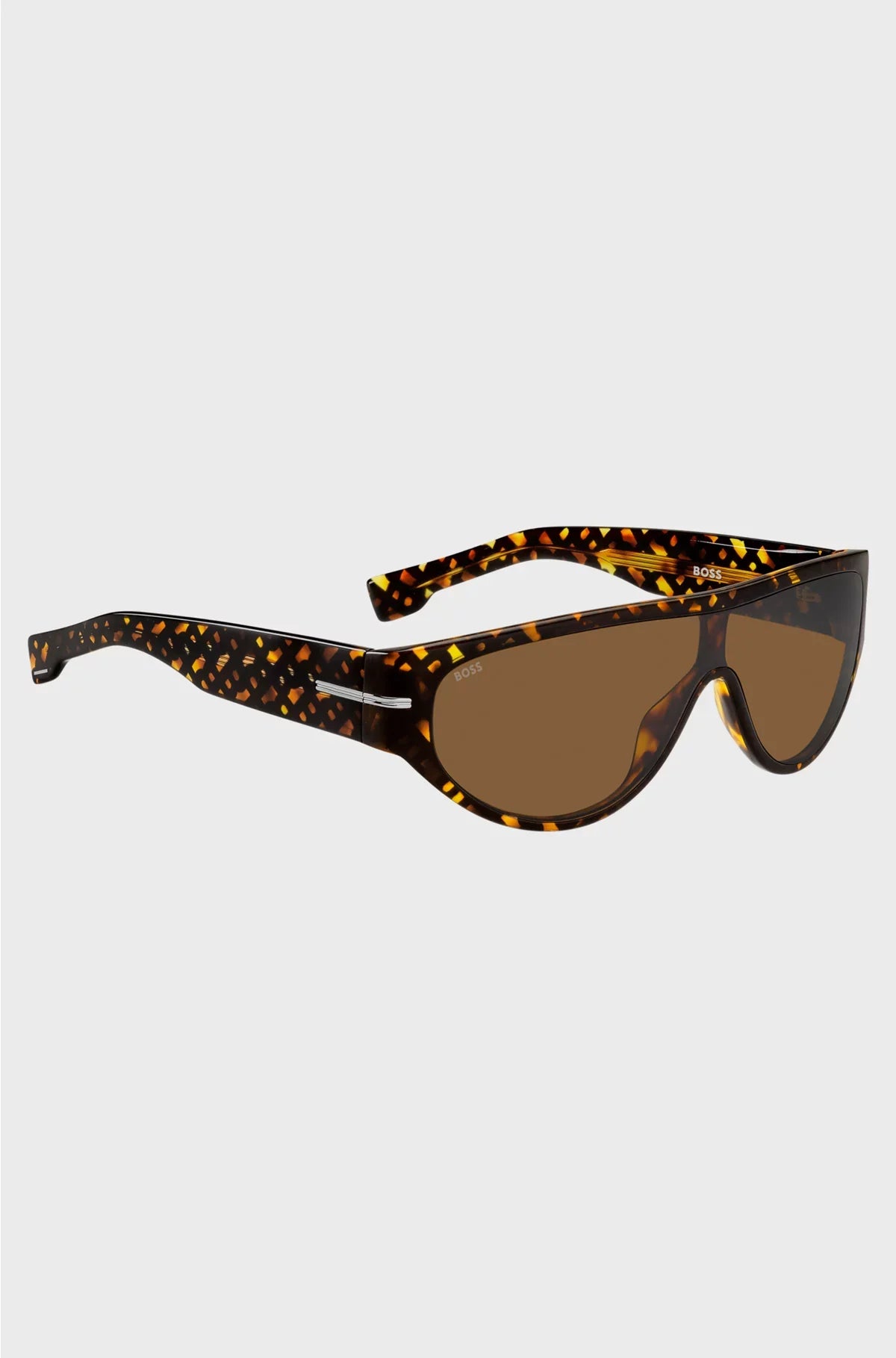 OCCHIALI DA SOLE MASCHERINA IN ACETATO CON MOTIVO MONOGRAM