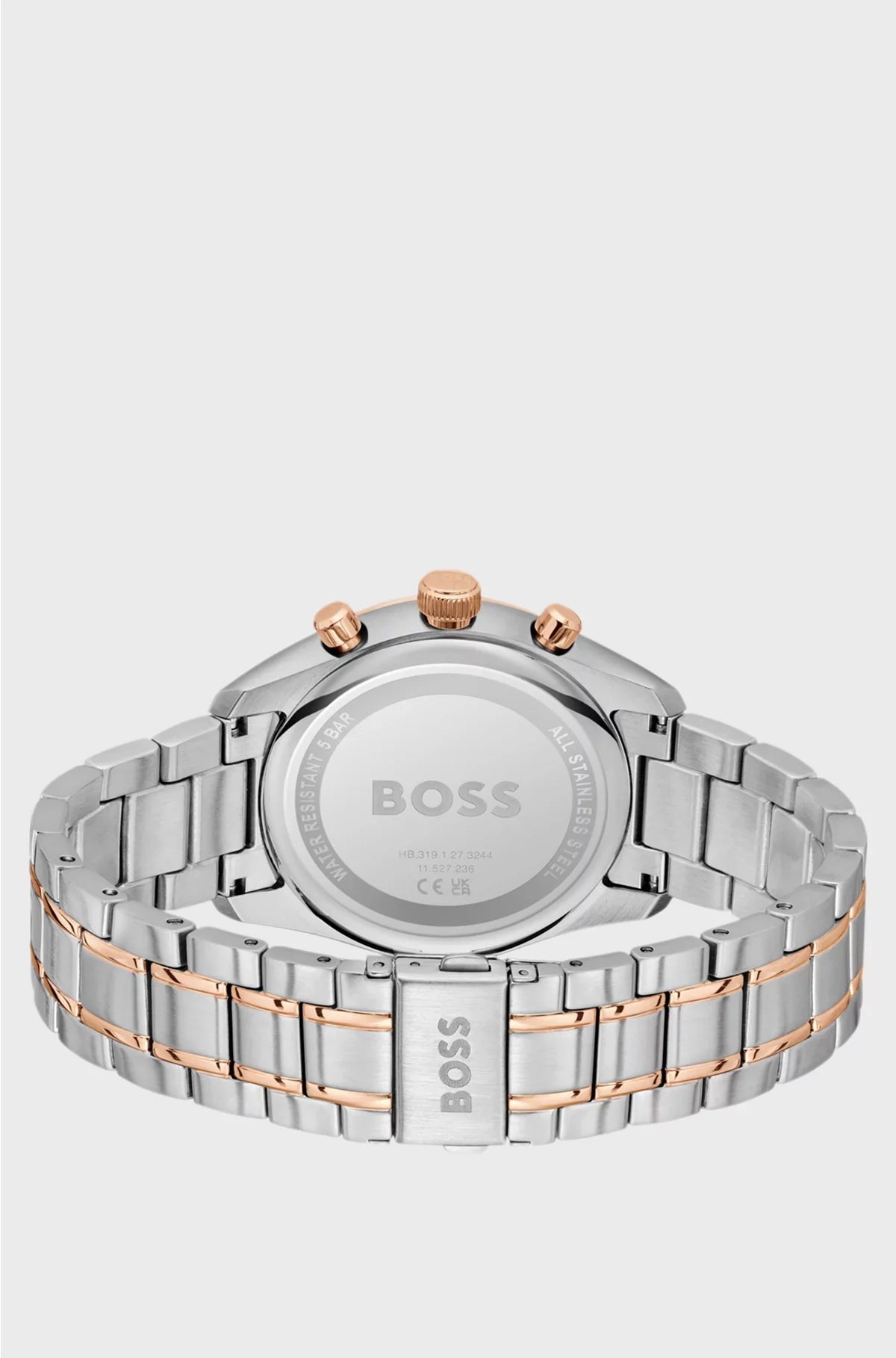 TWO-TONE CHRONOGRAPH WATCH WITH GREY DIAL