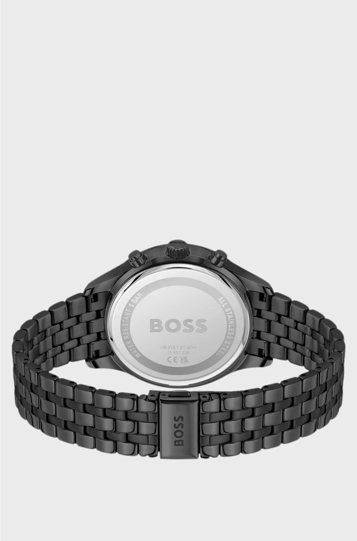 AVERY BLACK-PLATED CHRONOGRAPH WATCH WITH MULTI-LINK BRACELET