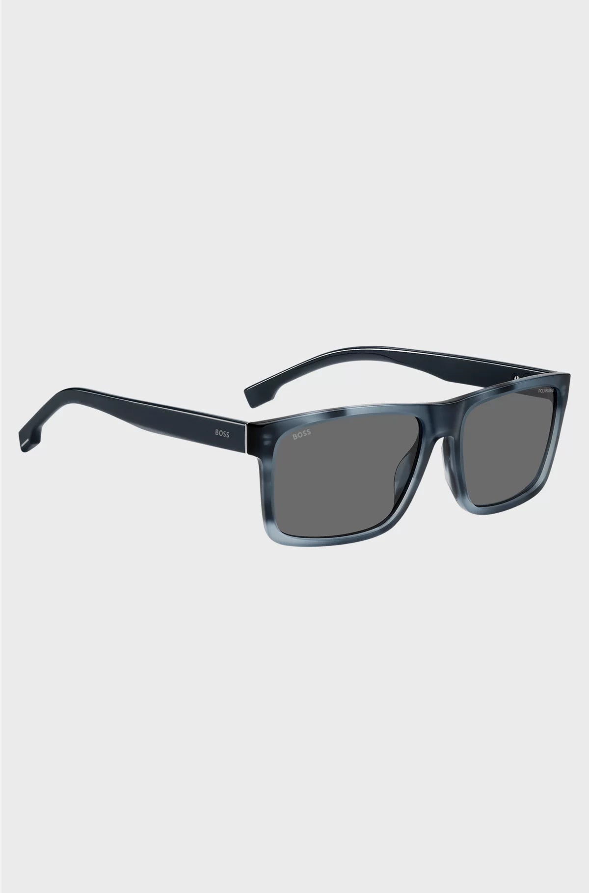 BLUE-ACETATE SUNGLASSES WITH PATTERNED FRAMES