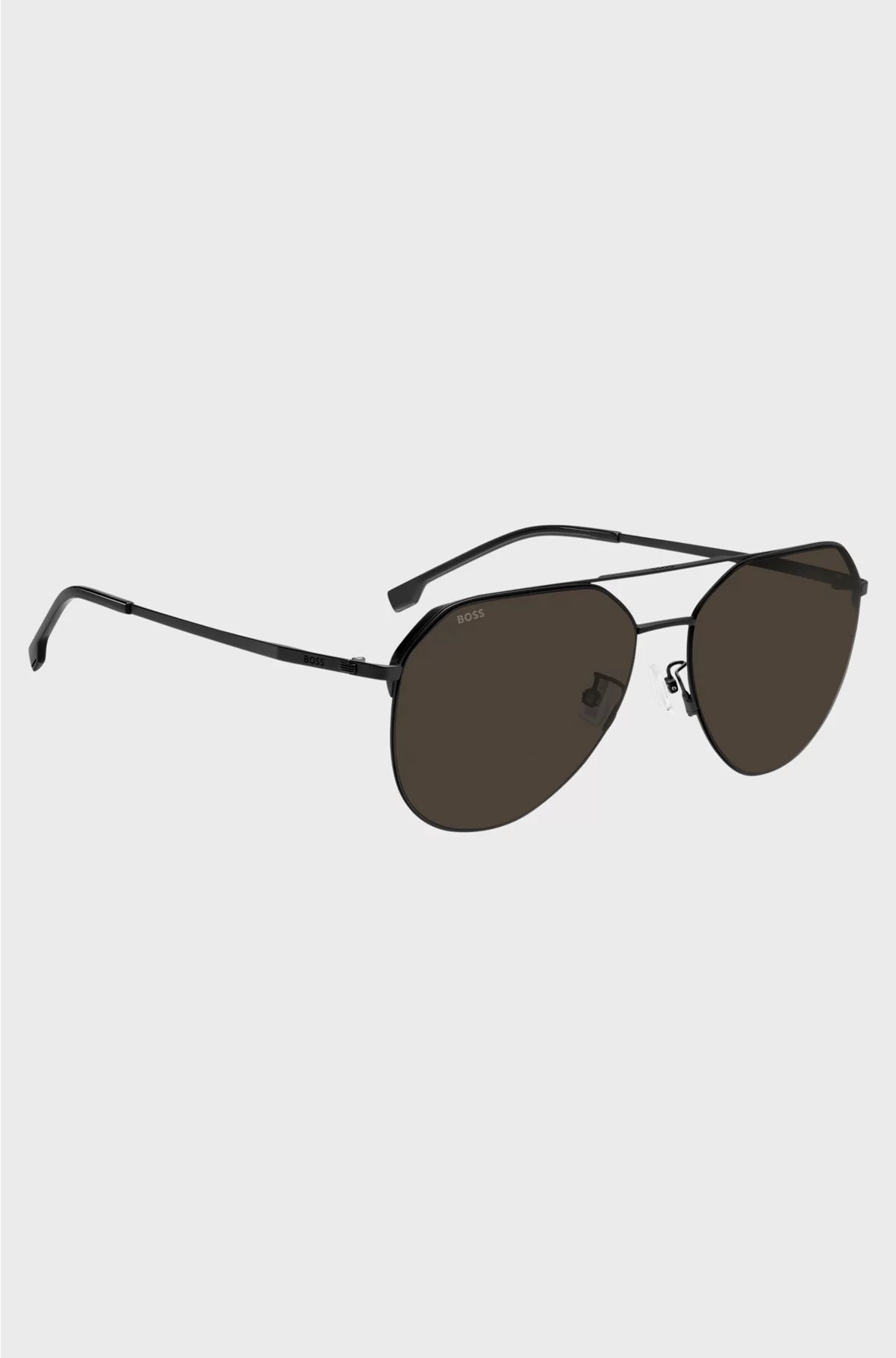 BLACK-METAL SUNGLASSES WITH TITANIUM TEMPLES