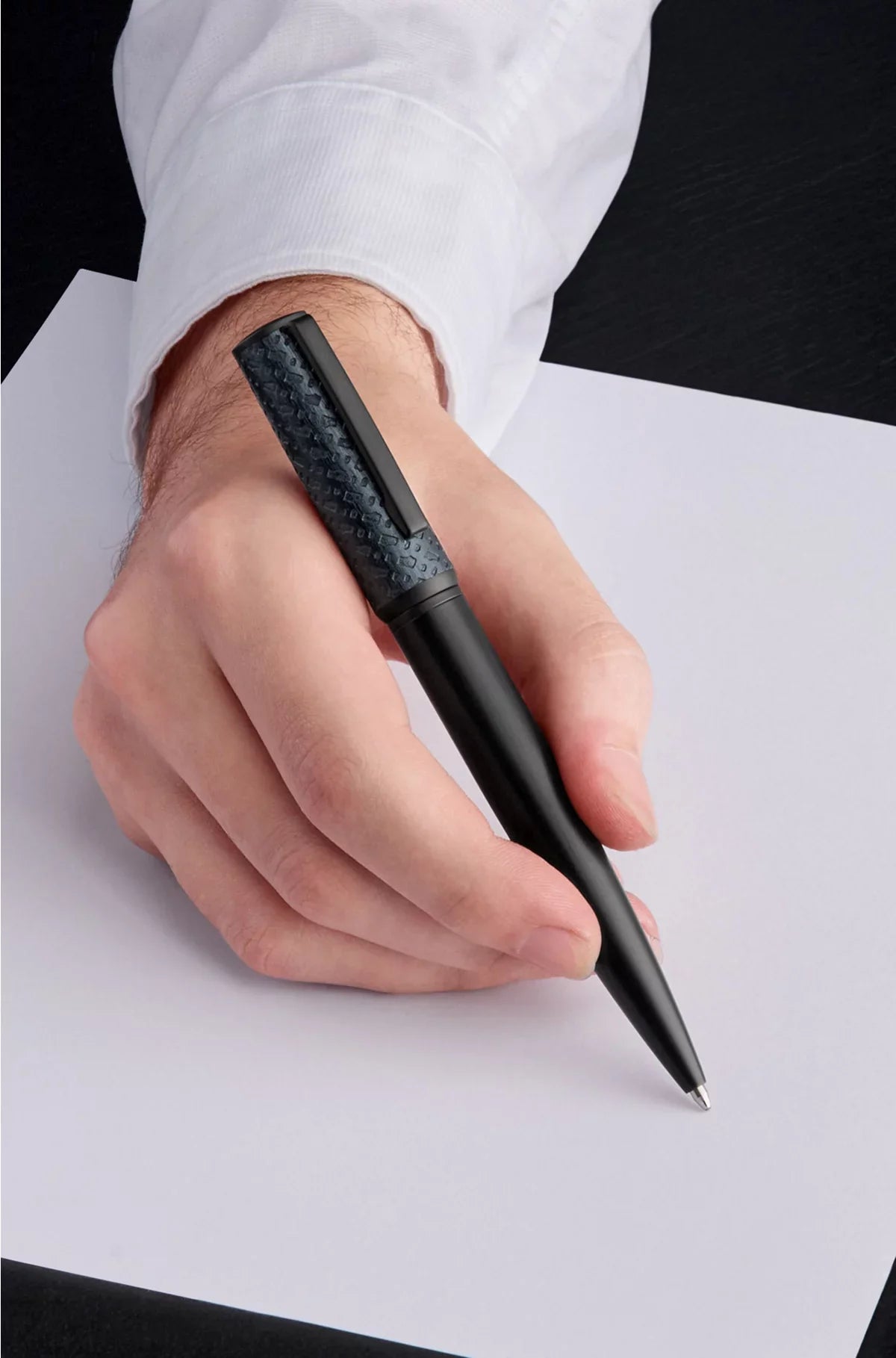 BALLPOINT PEN WITH MONOGRAMMED CAP