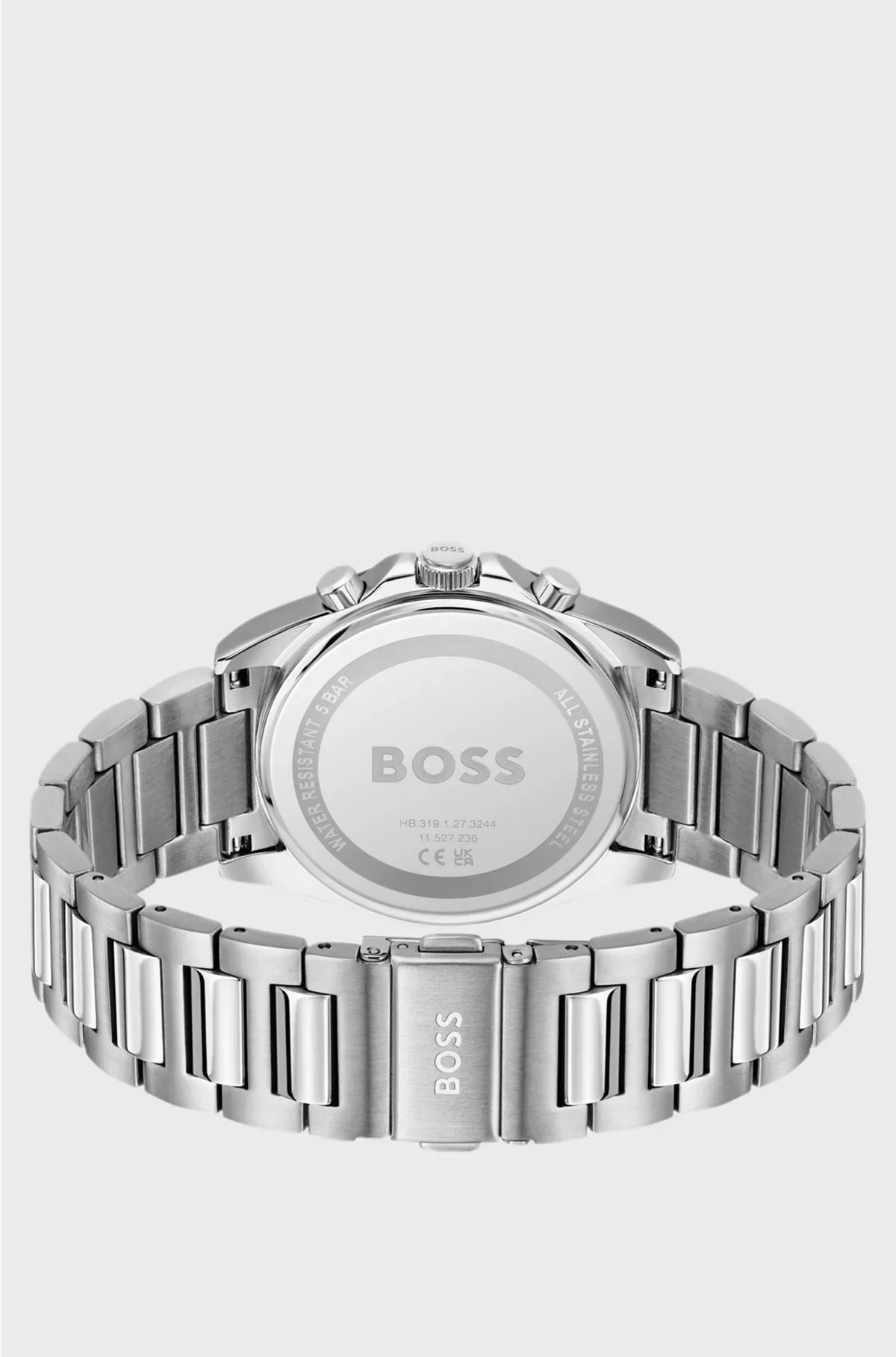 STRIKE BLACK-DIAL CHRONOGRAPH WATCH WITH H-LINK BRACELET